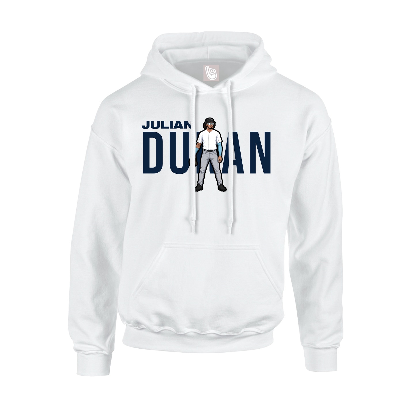 Youth Hoodie — Player Name in White