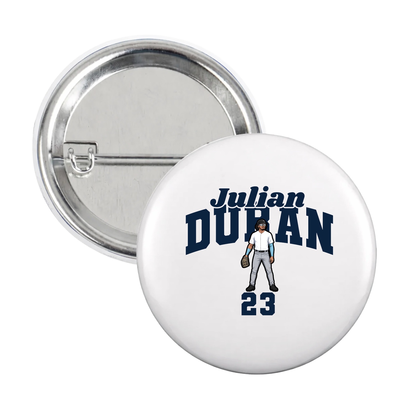Game Day Button — Signature Arch in White