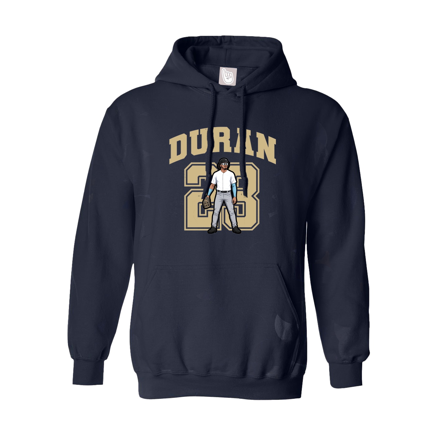 Hoodie — Number in Navy