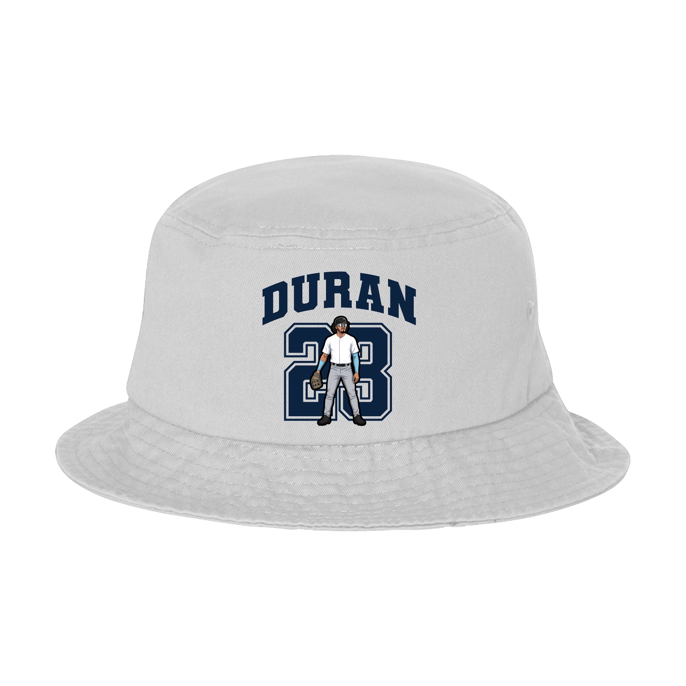 Bucket Cap — Number in White