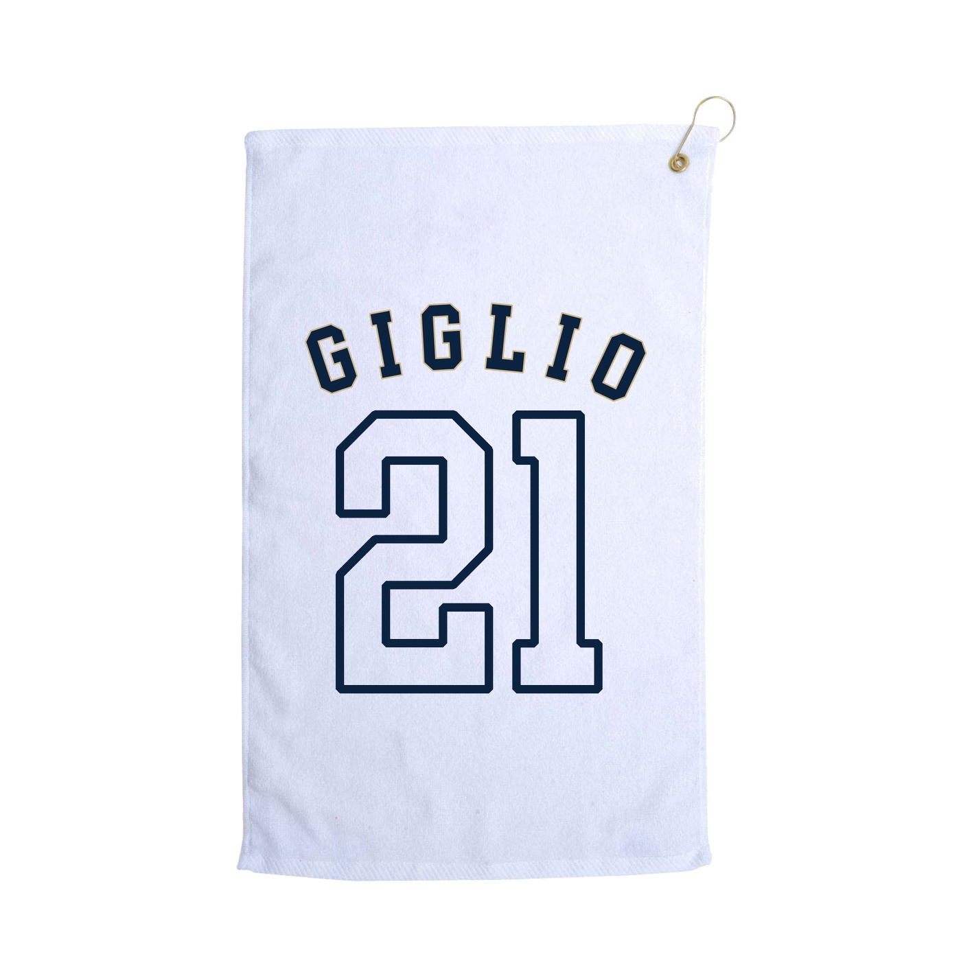 Golf Towel — Shirsey Arch in White