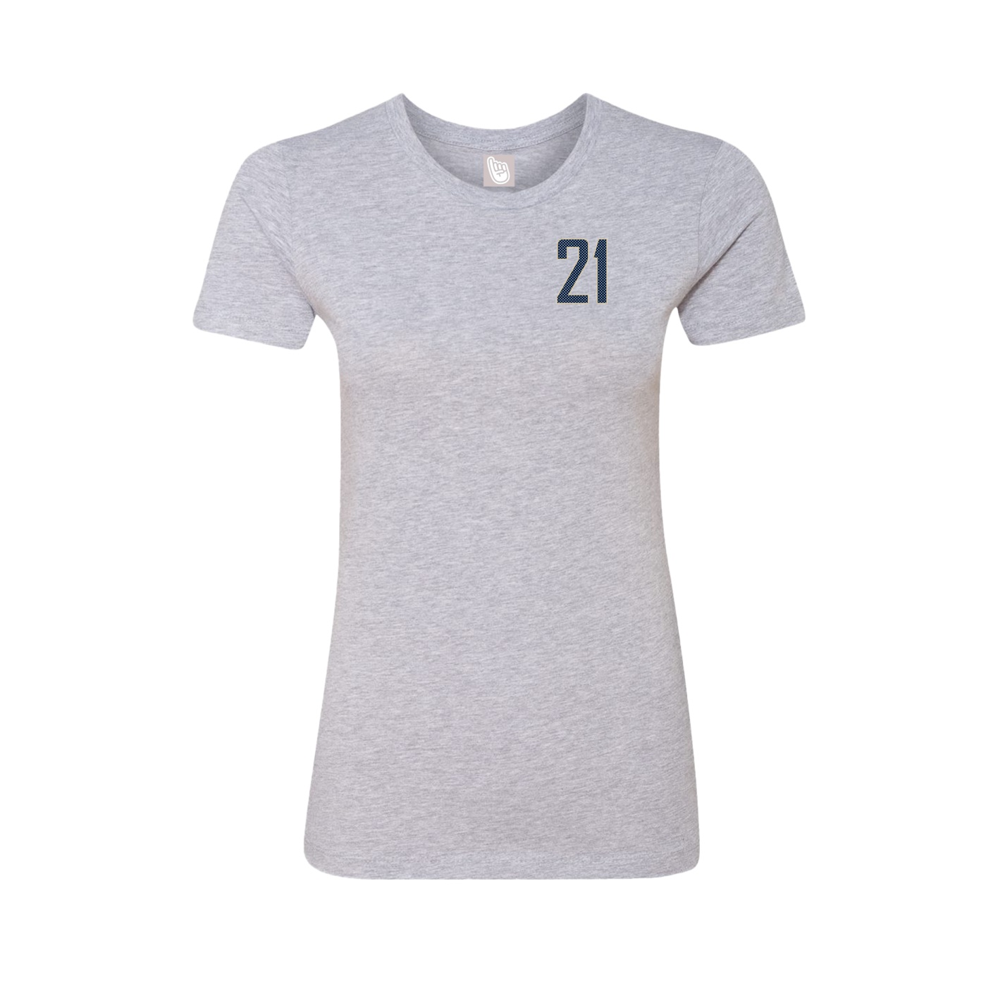 Fitted Women's Tee — Front Shirsy in Grey