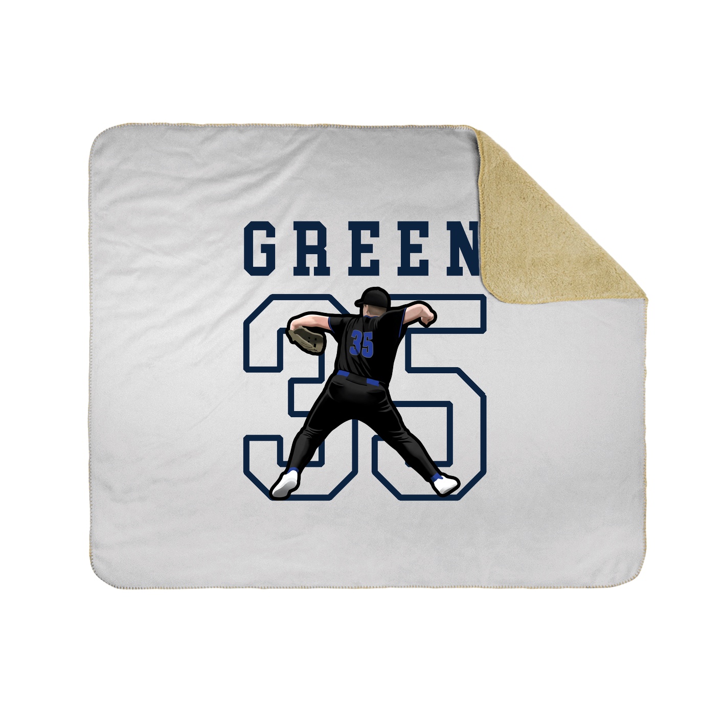 Throw Blanket — Shirsey in White