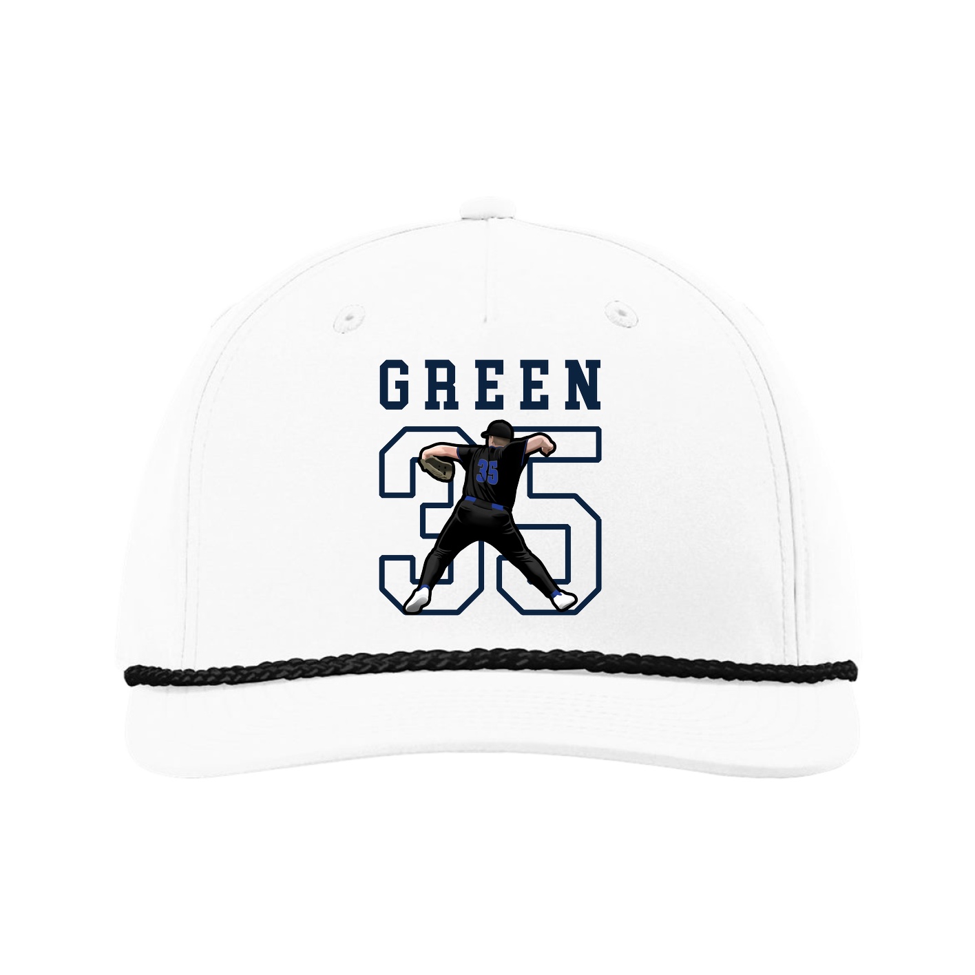 Five-Panel Classic Rope Cap — Shirsey in White