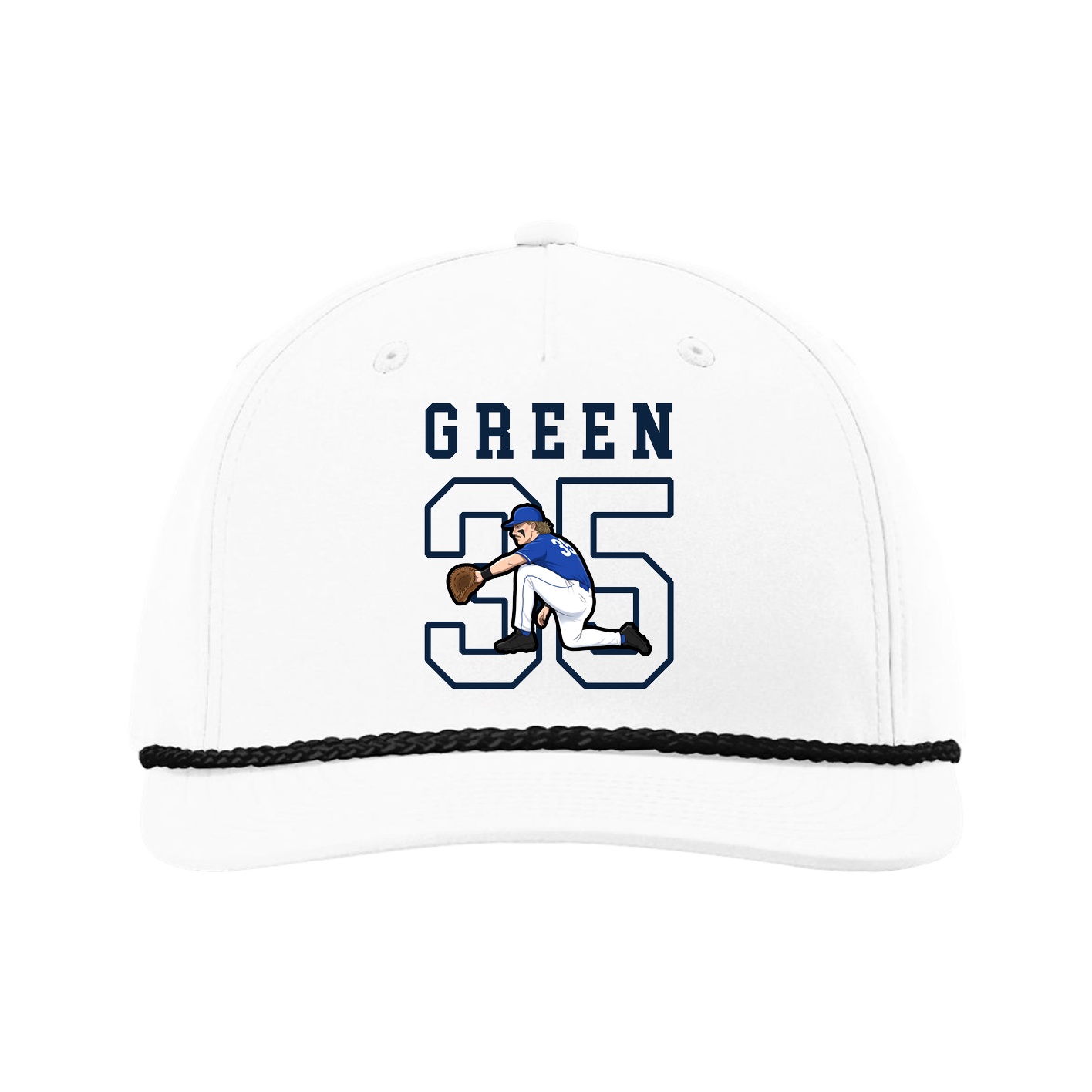 Five-Panel Classic Rope Cap — Shirsey in White