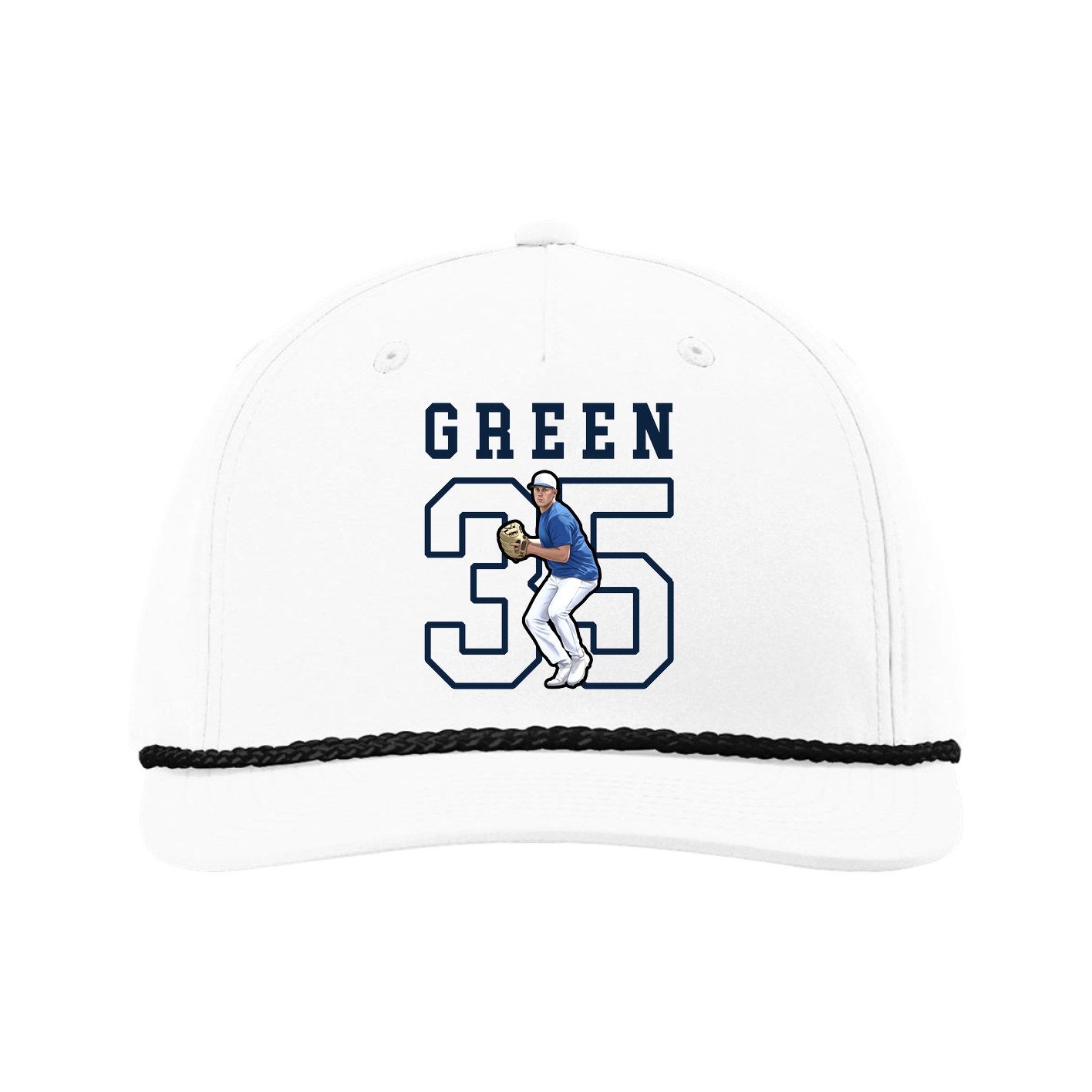 Five-Panel Classic Rope Cap — Shirsey in White