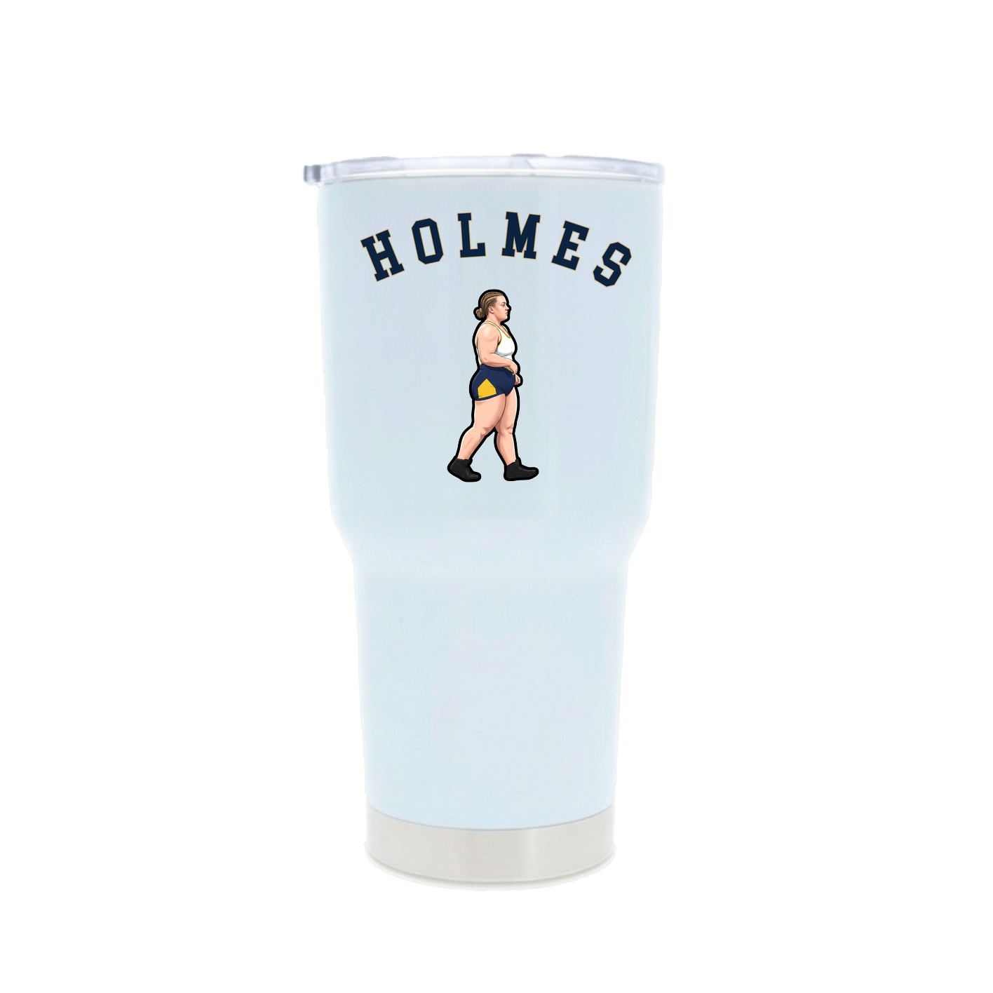 30oz Stainless Steel Tumbler — Shirsey Arch in White