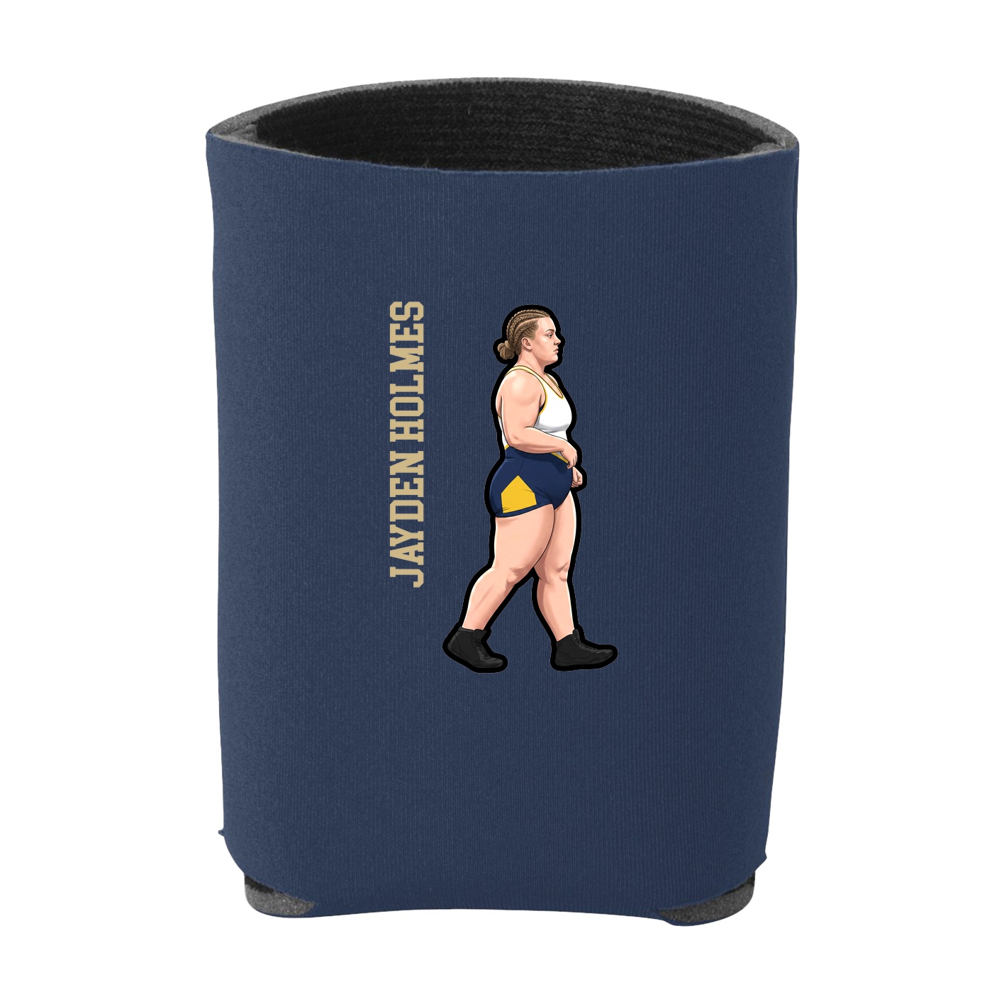 Can Holder — Name Vertical in Navy