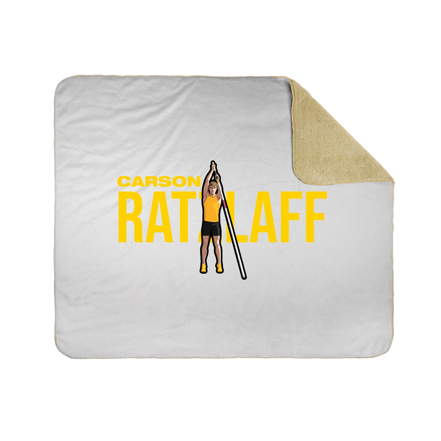 Throw Blanket — Player Name in White