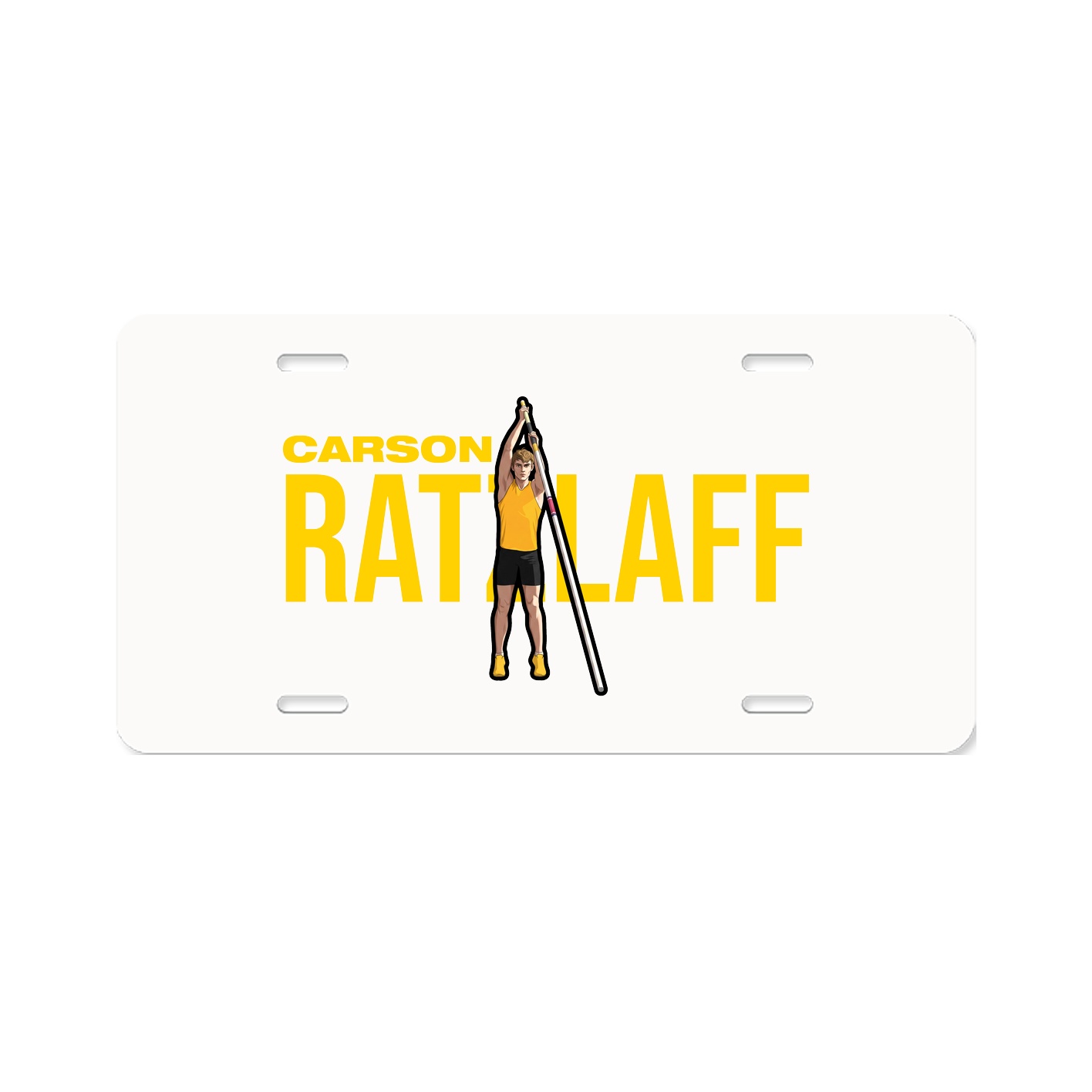 License Plate — Player Name in Classic