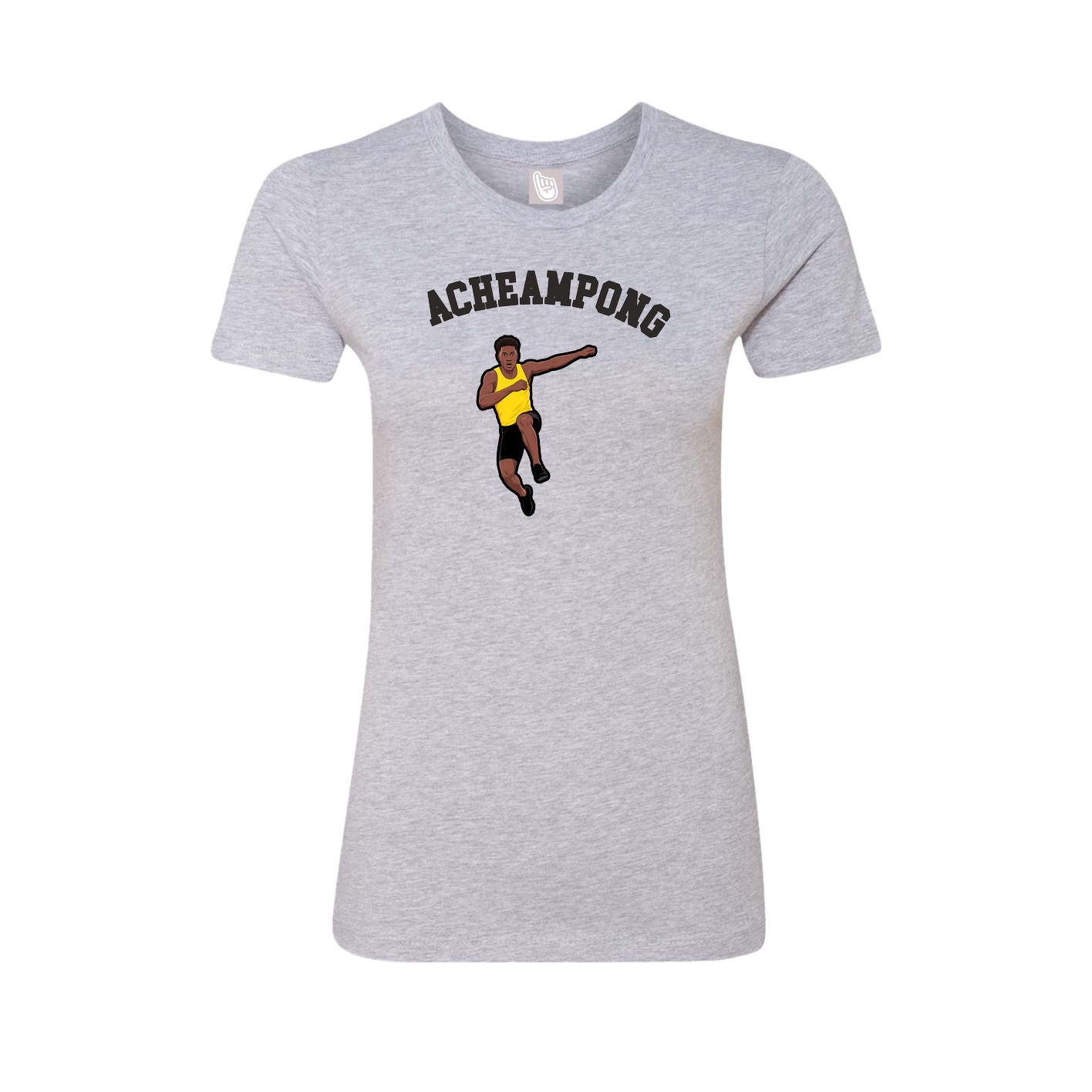 Fitted Women's Tee — Shirsey Arch in Grey