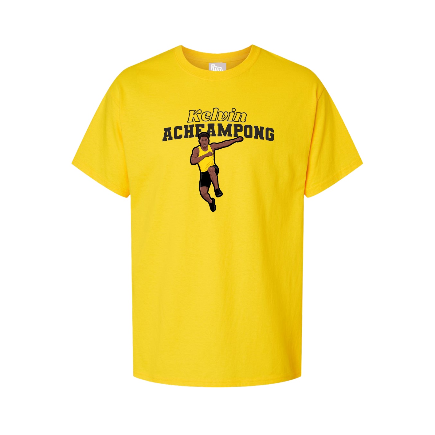 Youth Tee — Name Arch in Gold