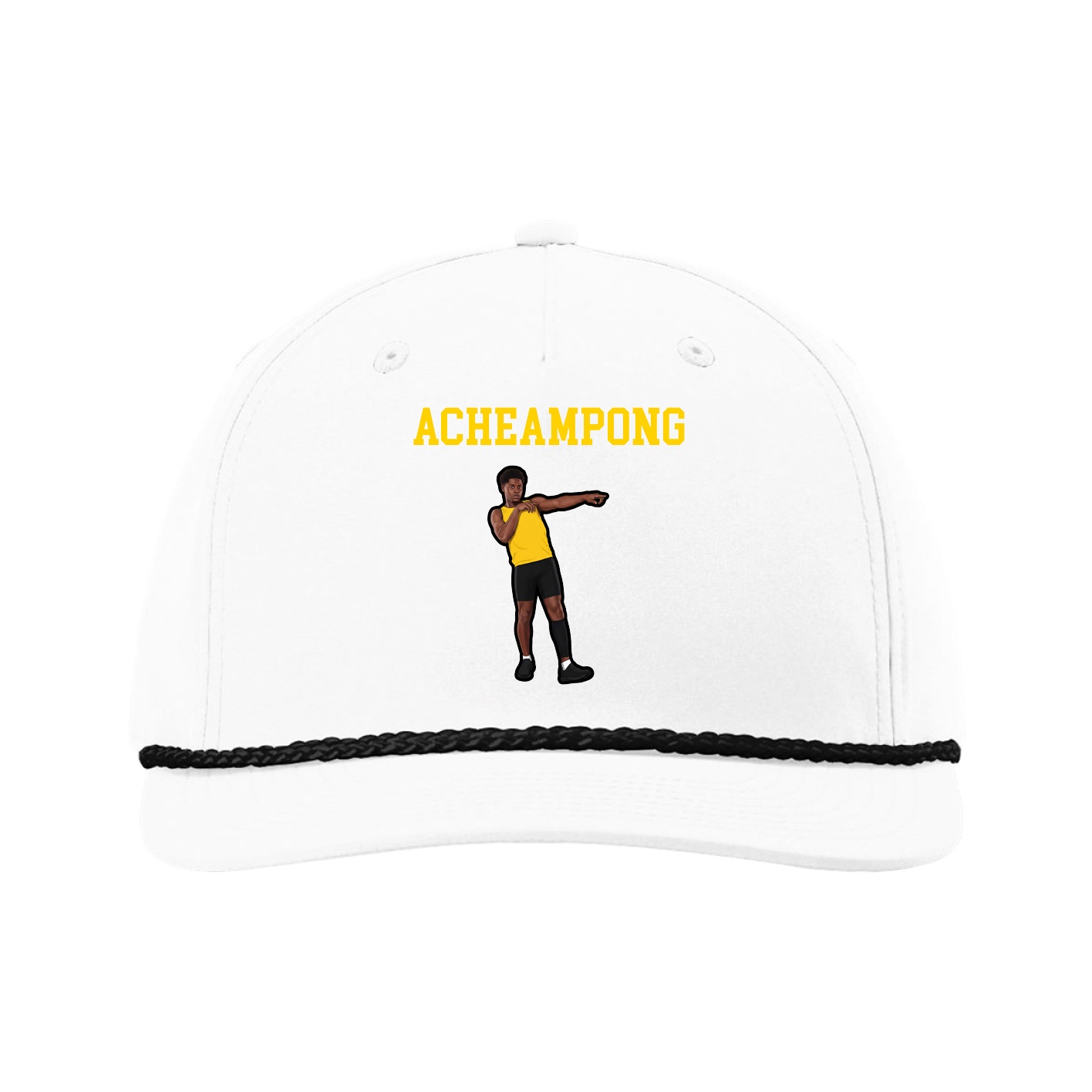 Five-Panel Classic Rope Cap — Shirsey in White