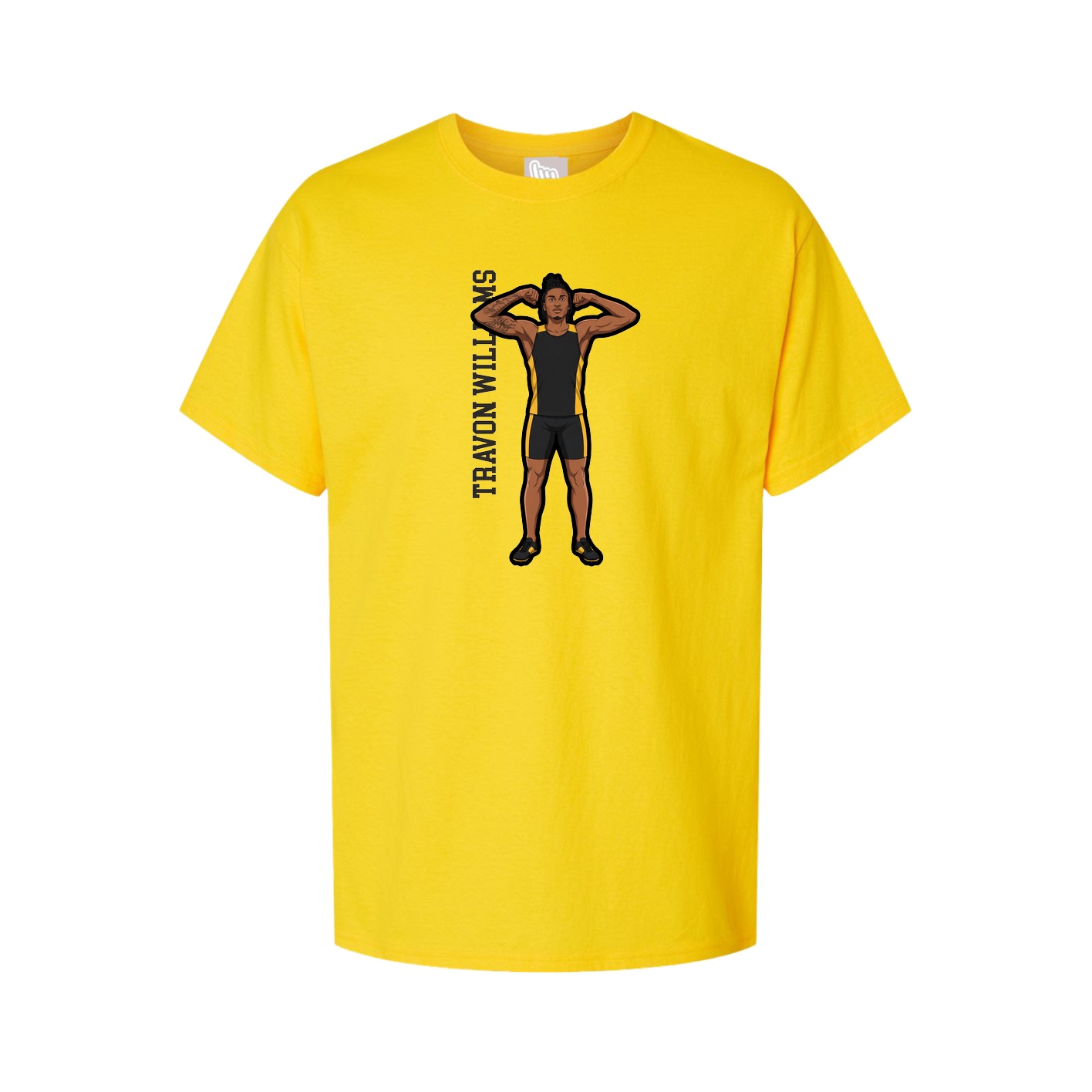 Tee — Name Vertical in Gold