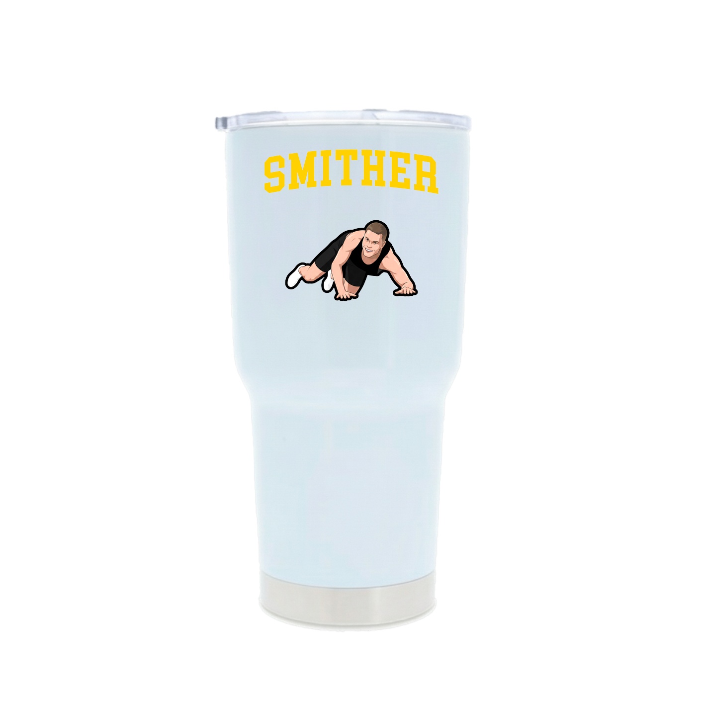 30oz Stainless Steel Tumbler — Shirsey in White
