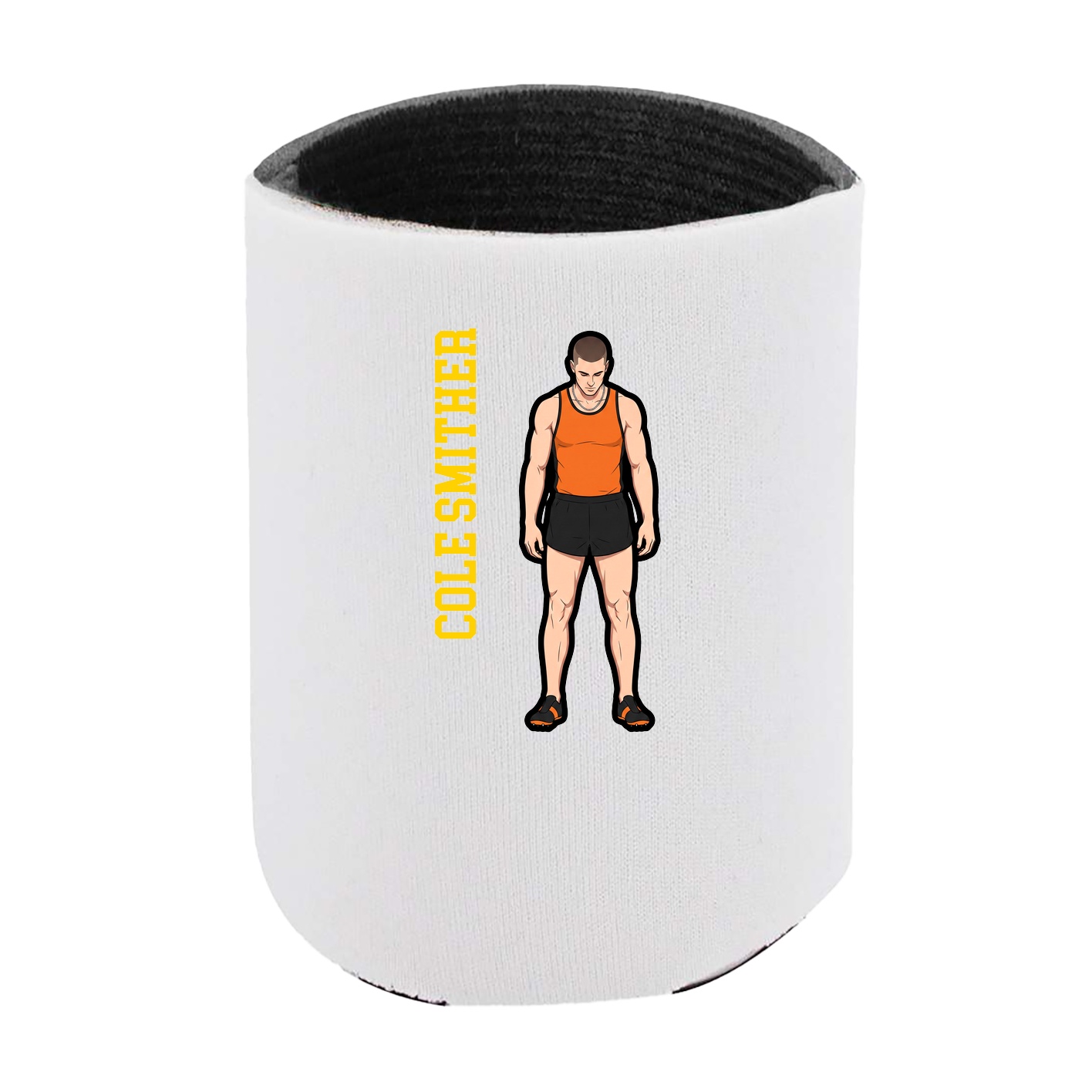 Can Holder — Name Vertical in White
