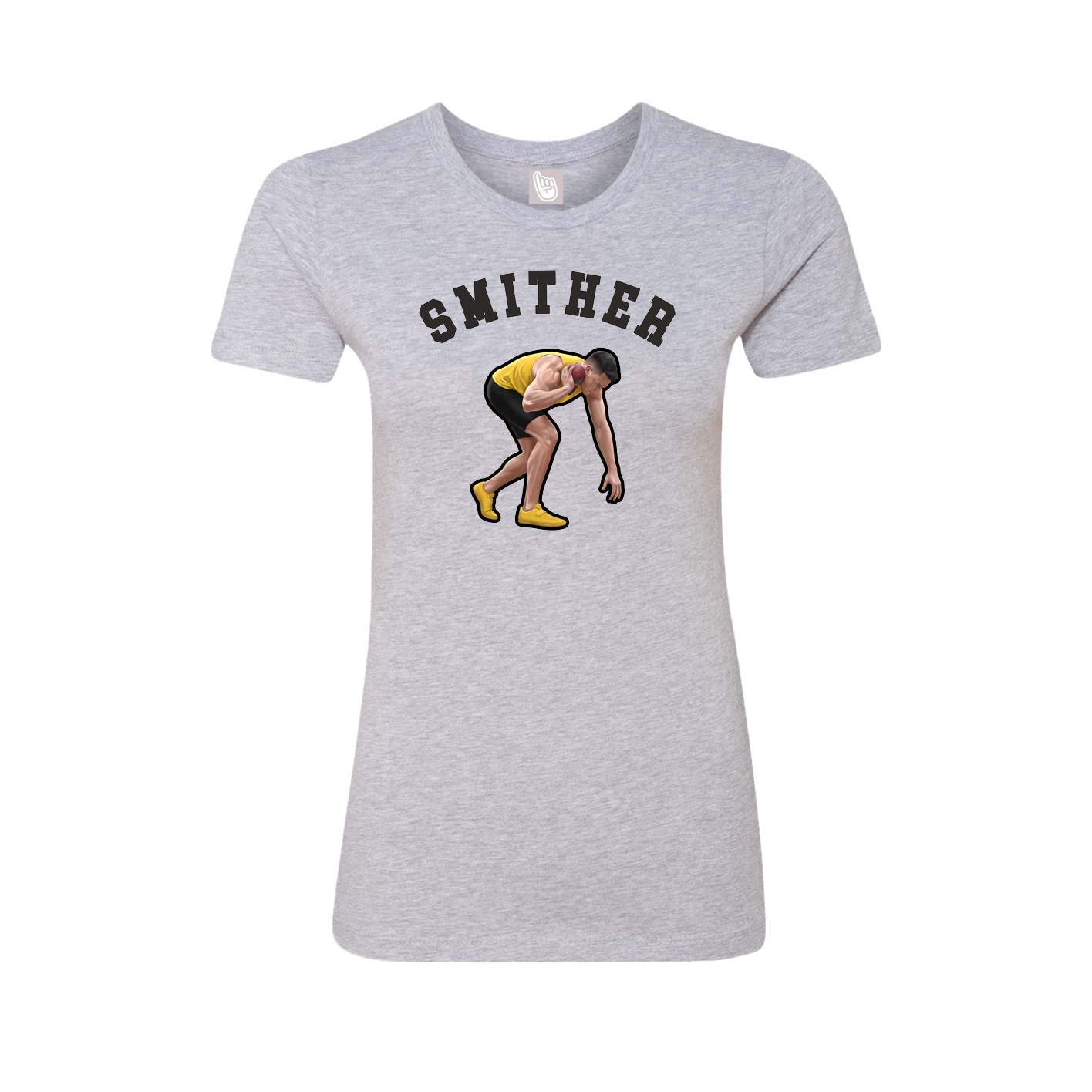 Fitted Women's Tee — Shirsey Arch in Grey