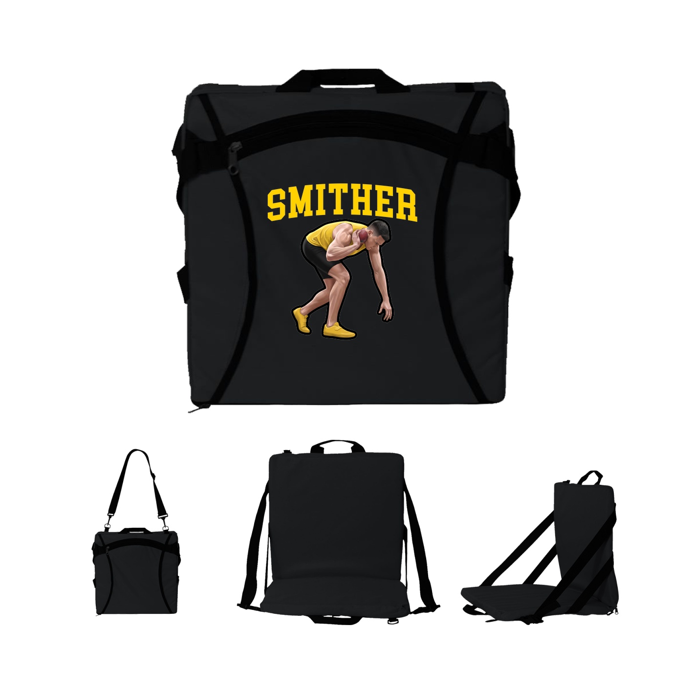 Folding Stadium Seat — Shirsey in Black