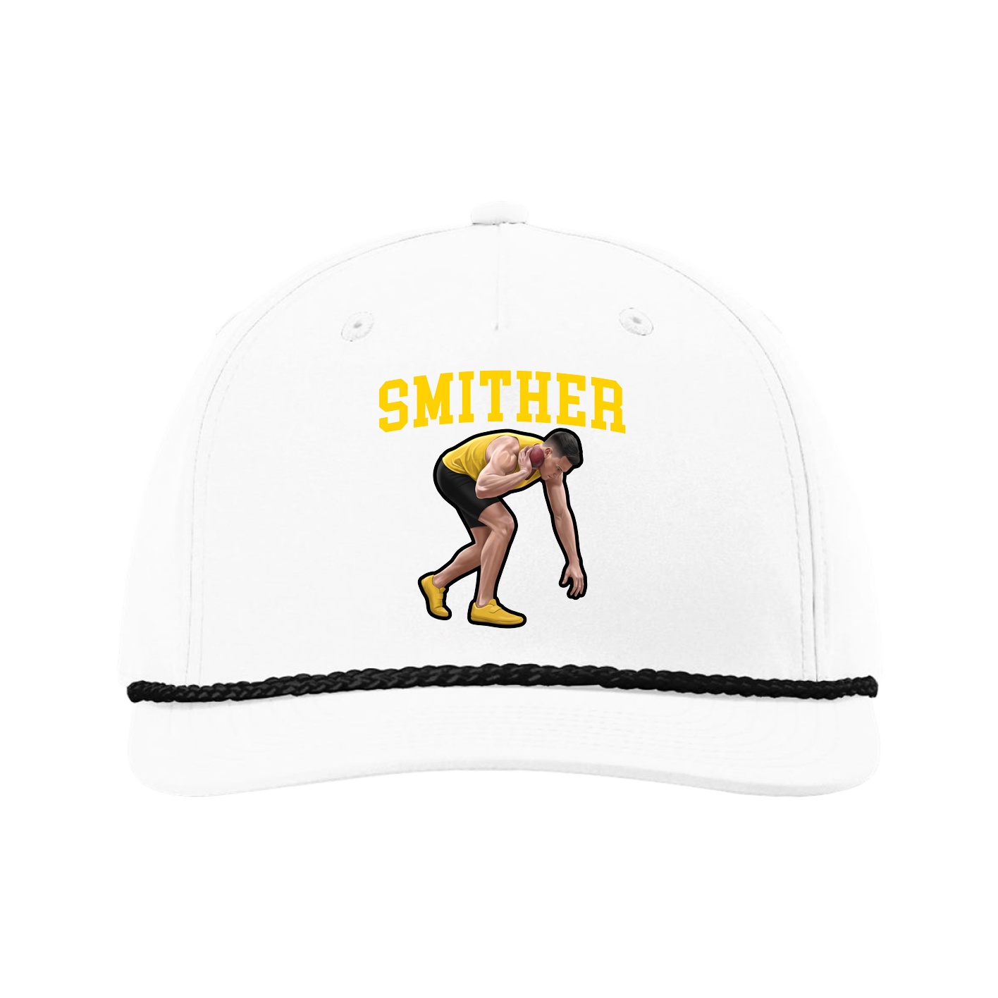 Five-Panel Classic Rope Cap — Shirsey in White