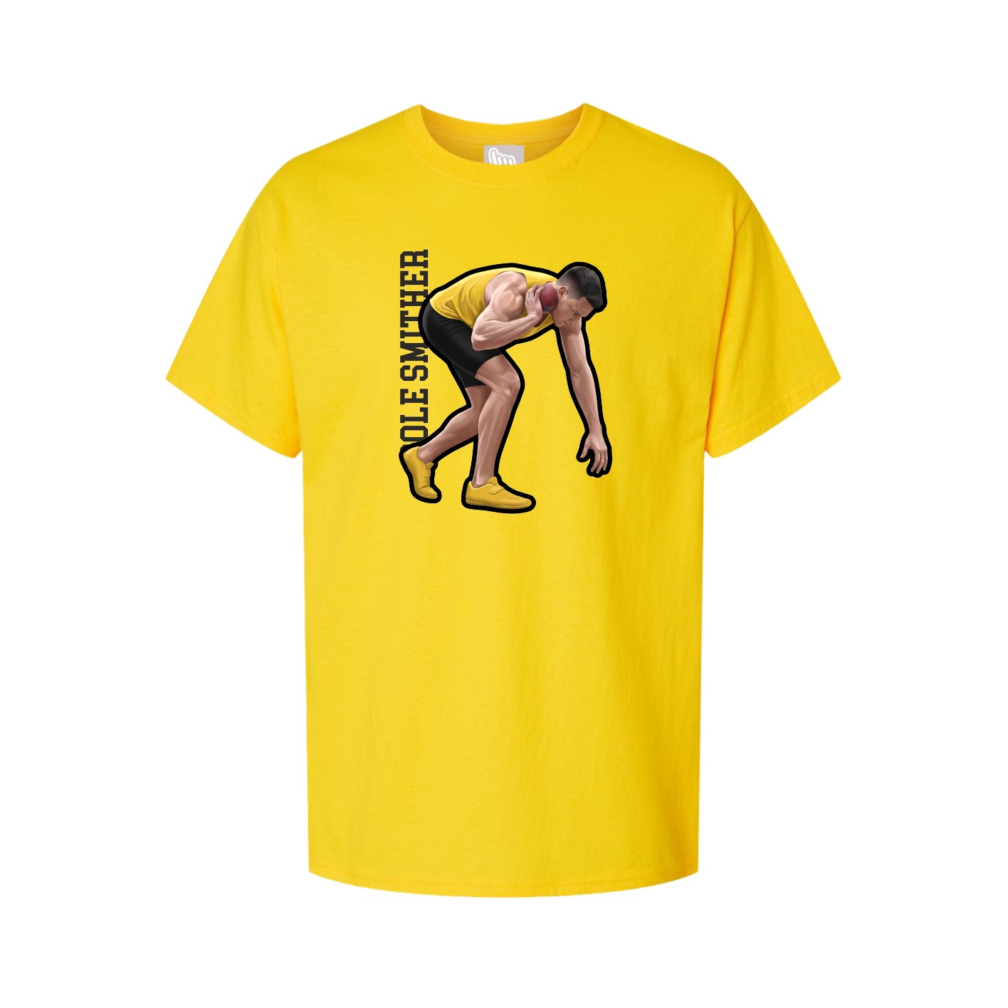 Tee — Name Vertical in Gold