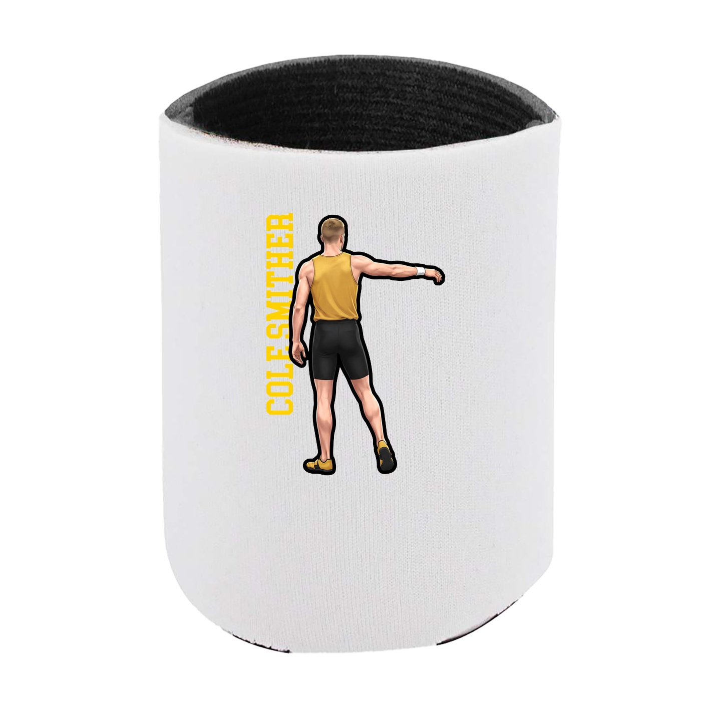 Can Holder — Name Vertical in White