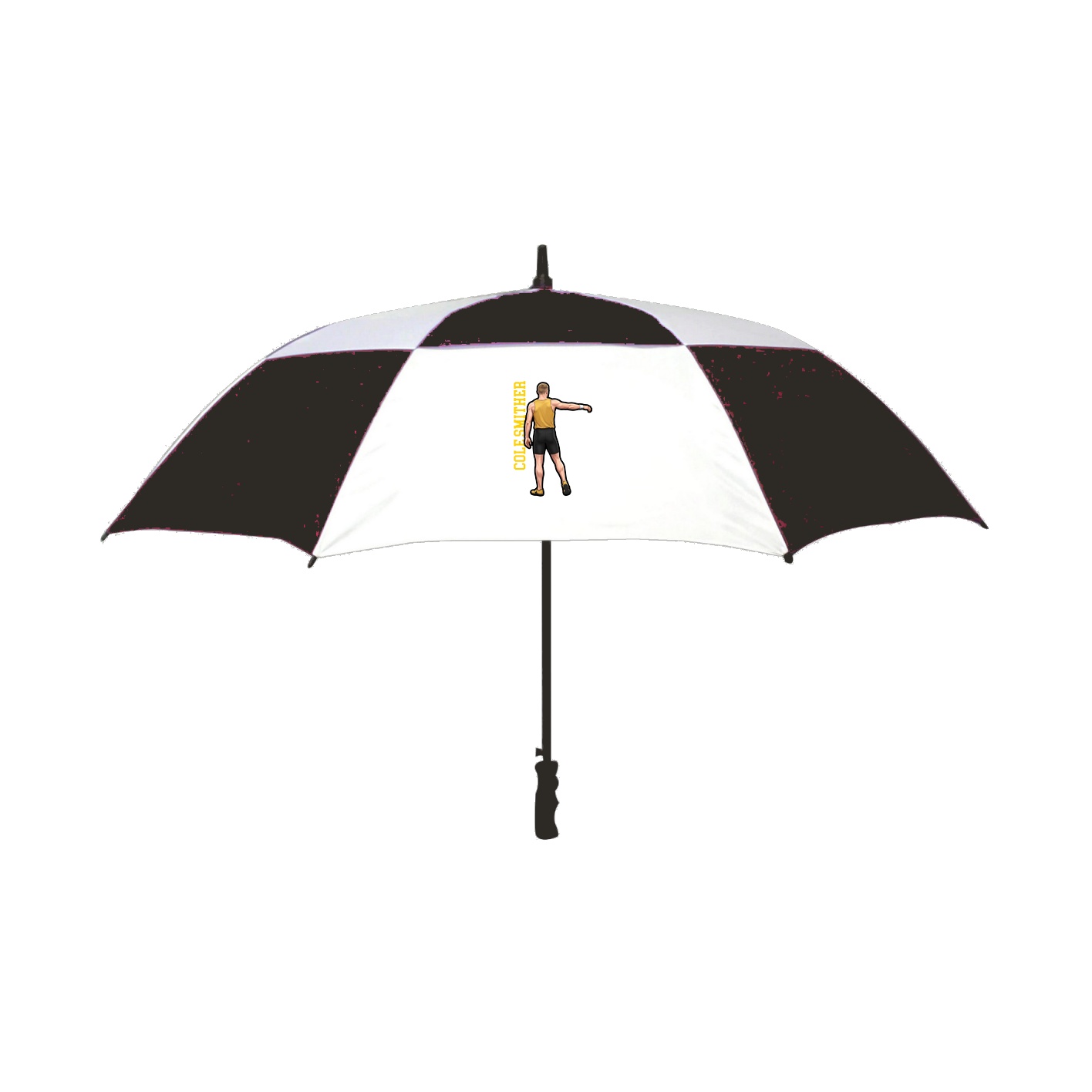 Golf Umbrella — Name Vertical in Black