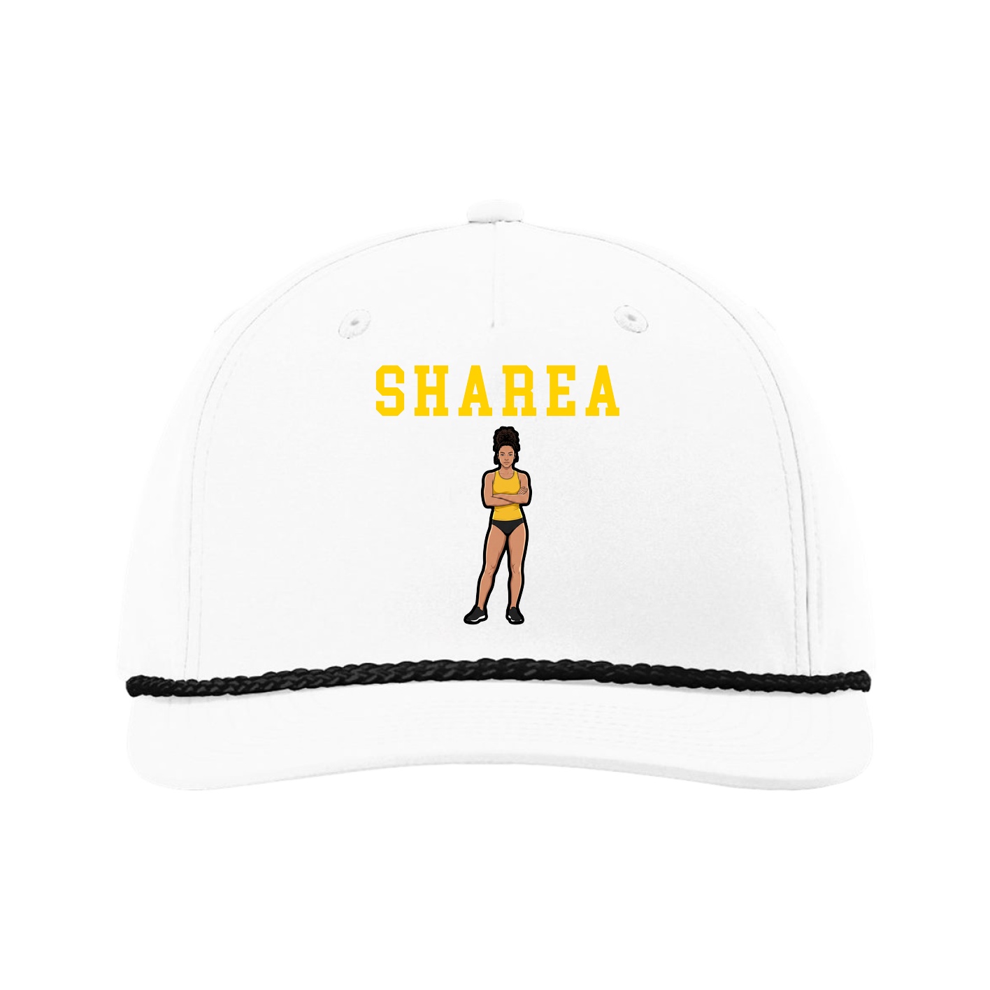 Five-Panel Classic Rope Cap — Shirsey in White