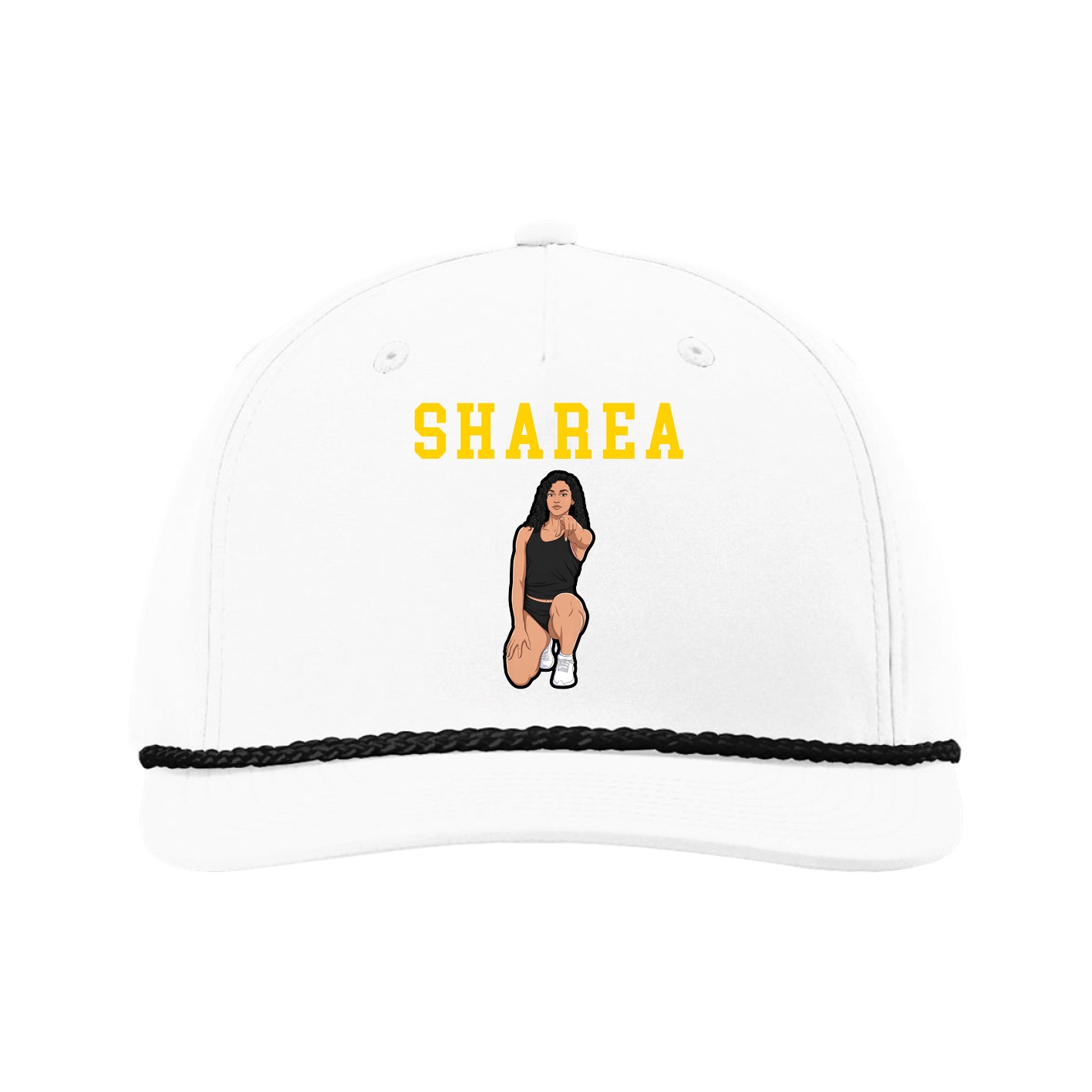 Five-Panel Classic Rope Cap — Shirsey in White