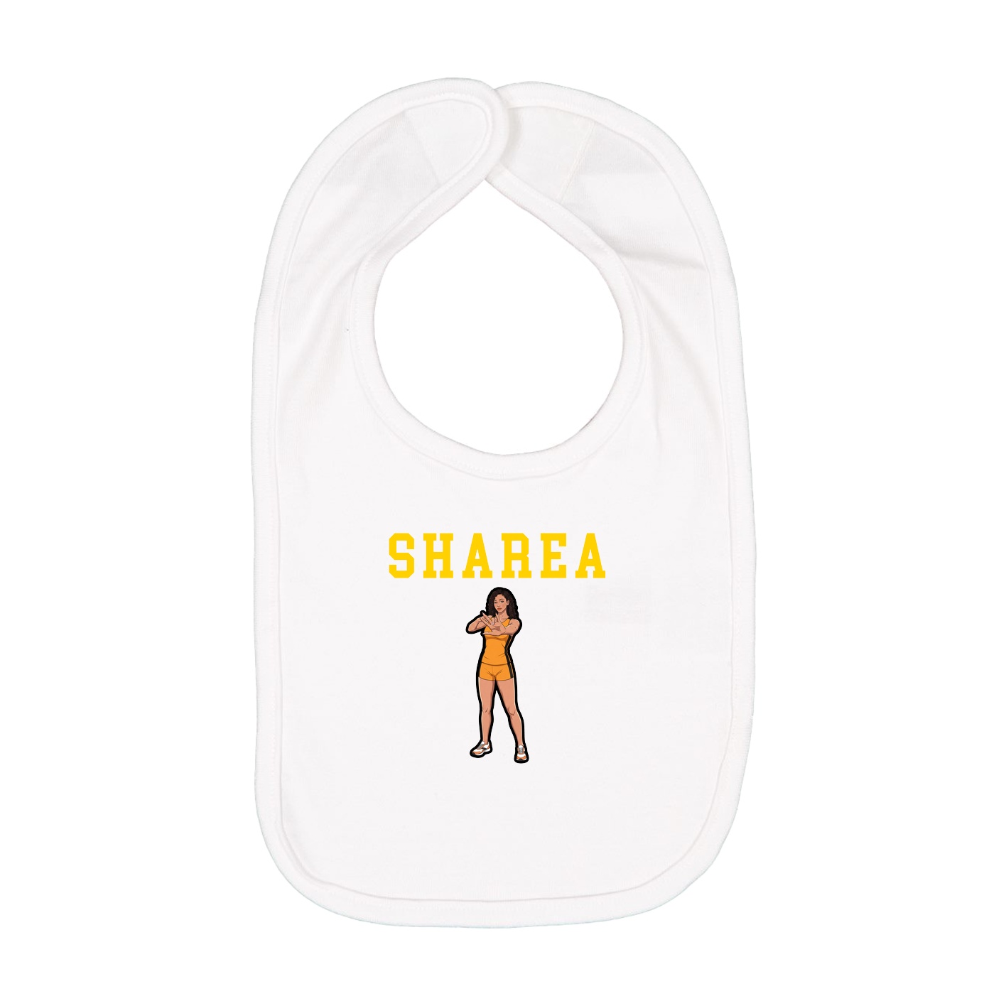 Infant Bib — Shirsey in White