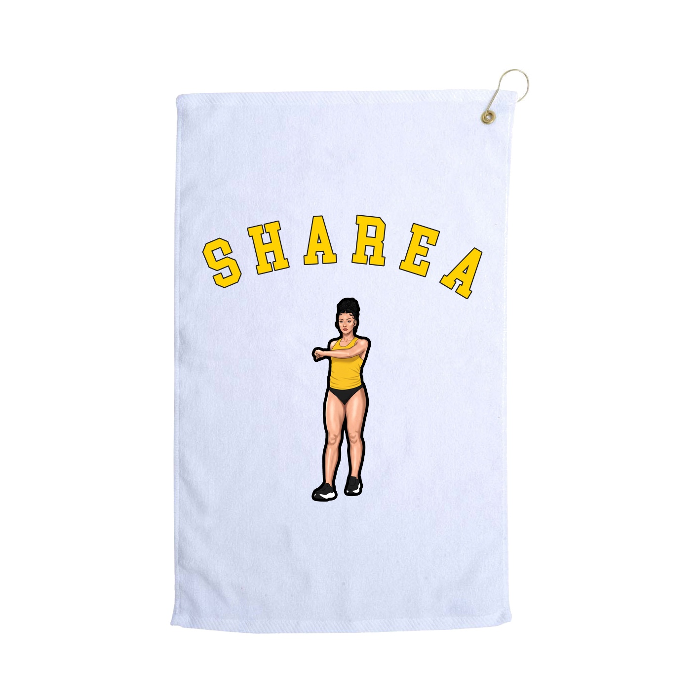Golf Towel — Shirsey Arch in White