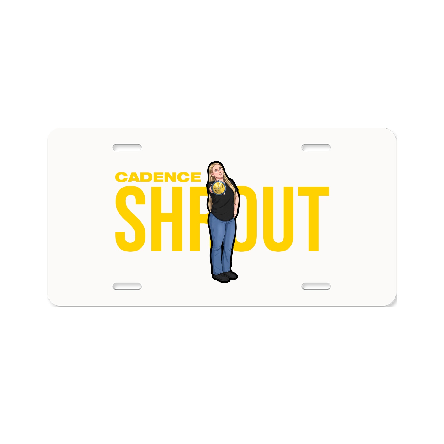 License Plate — Player Name in Classic