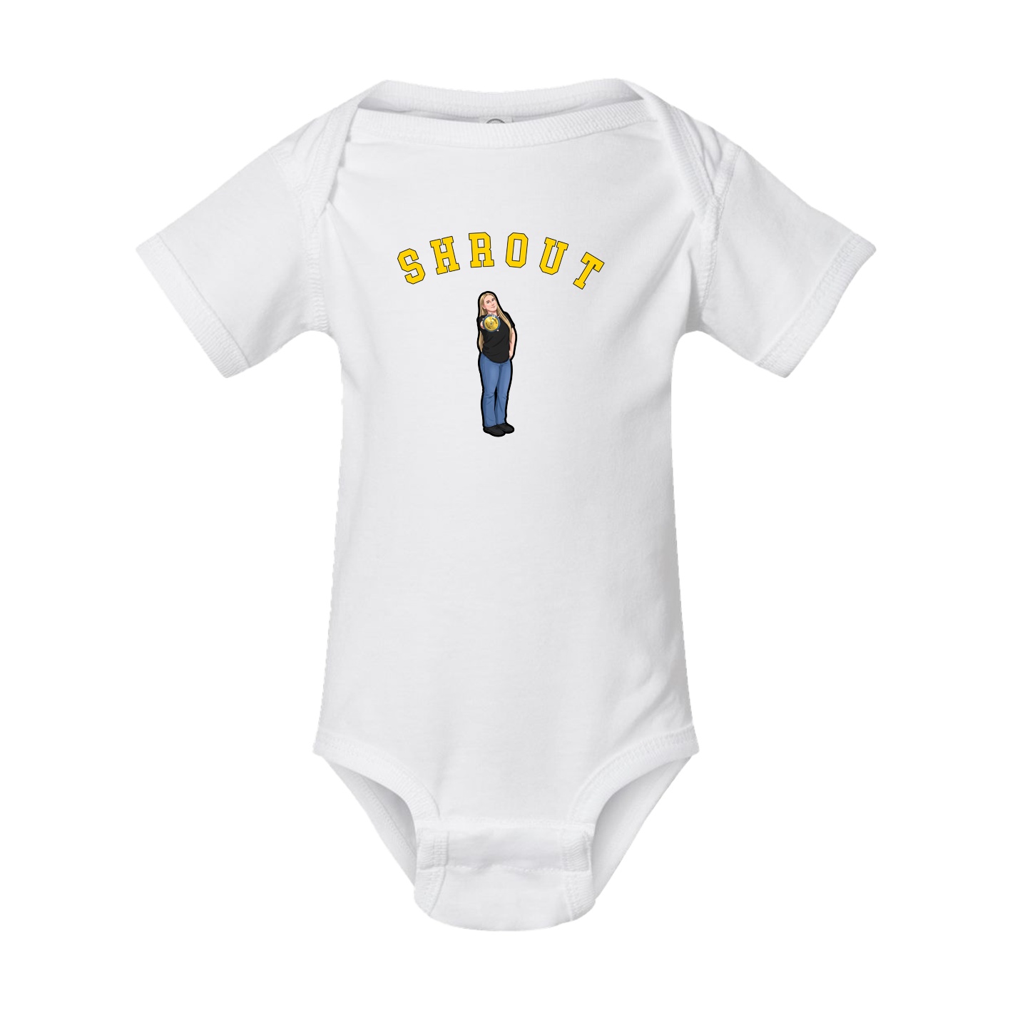 Baby Onesie — Shirsey Arch in White