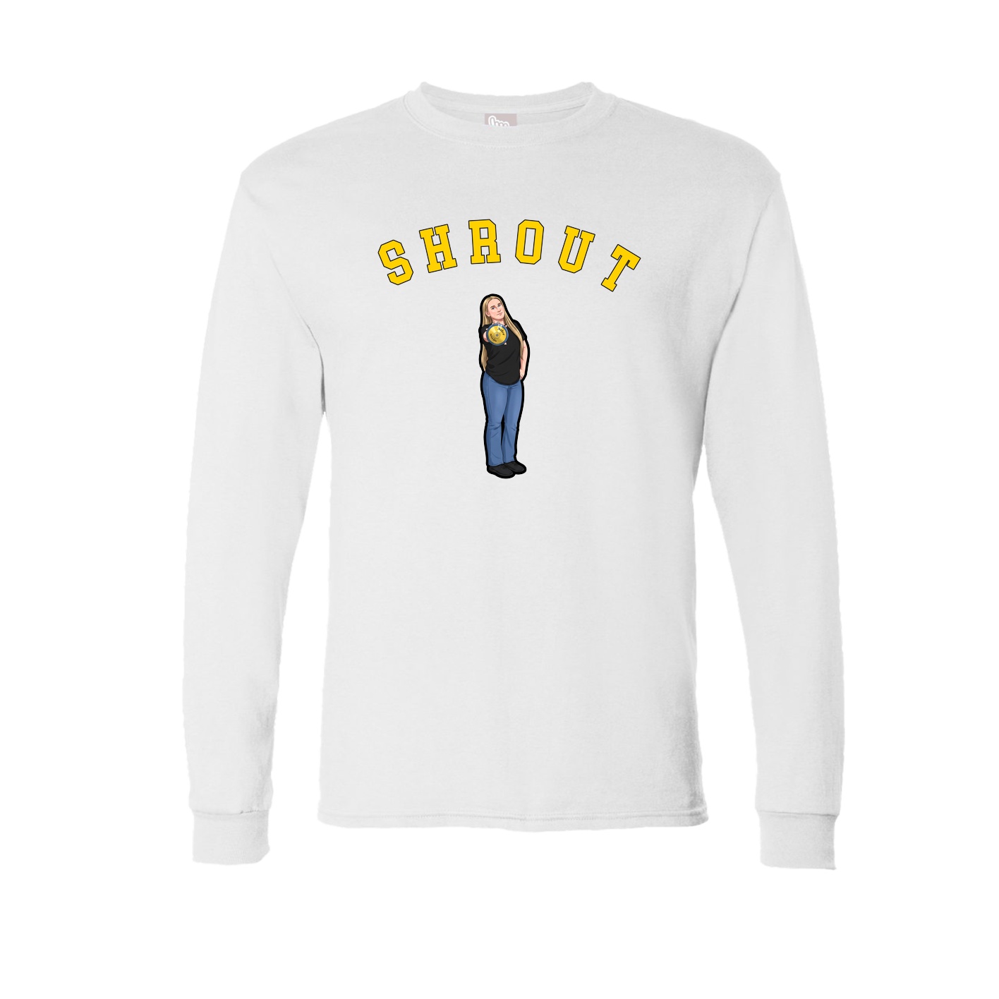 Long Sleeve Tee — Shirsey Arch in White