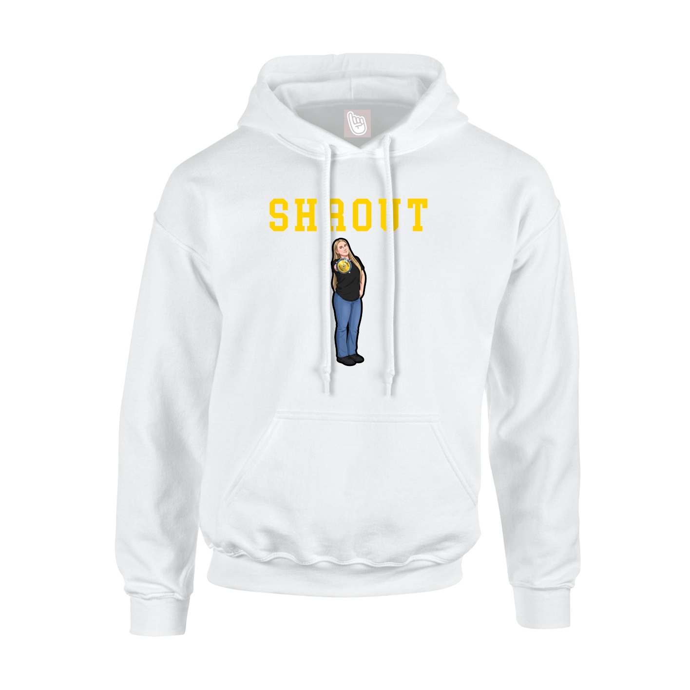 Youth Hoodie — Shirsey in White