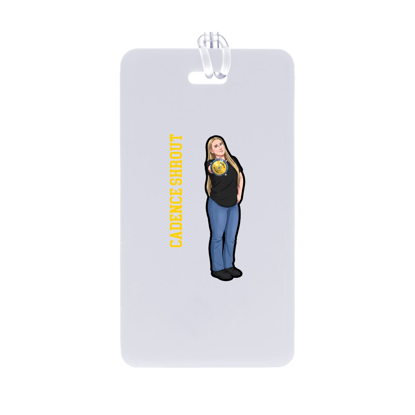 Bag Tag — Name Vertical in Classic
