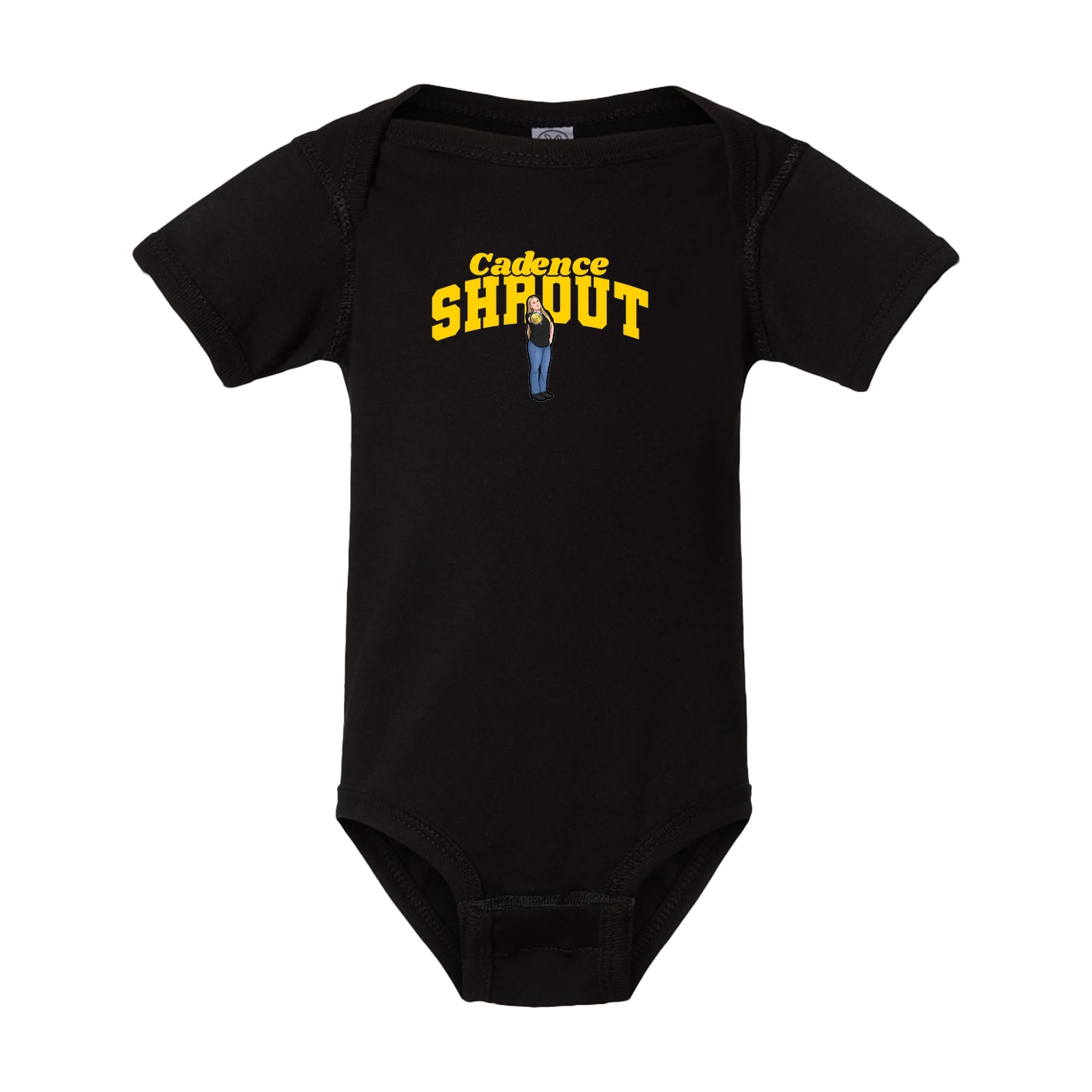 Baby Onesie — Signature Arch in Black