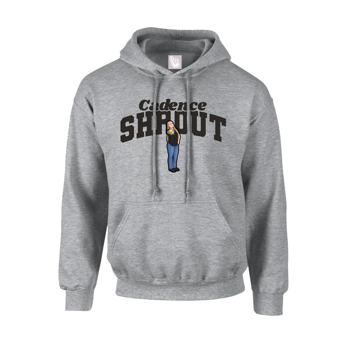 Hoodie — Signature Arch in Grey