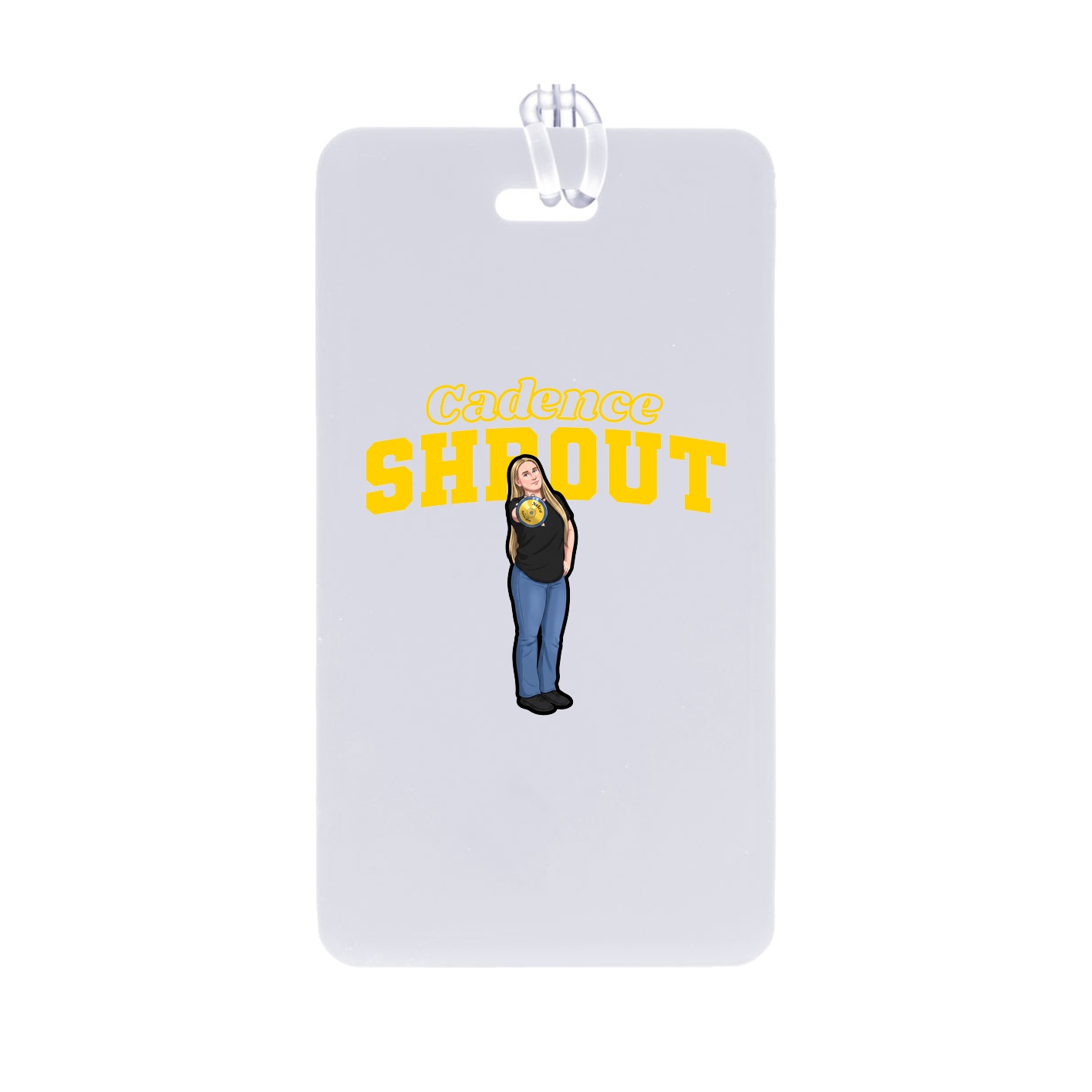 Bag Tag — Name Arch in Classic
