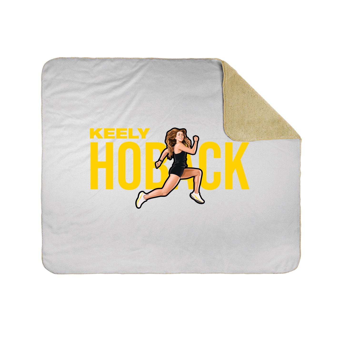 Throw Blanket — Player Name in White