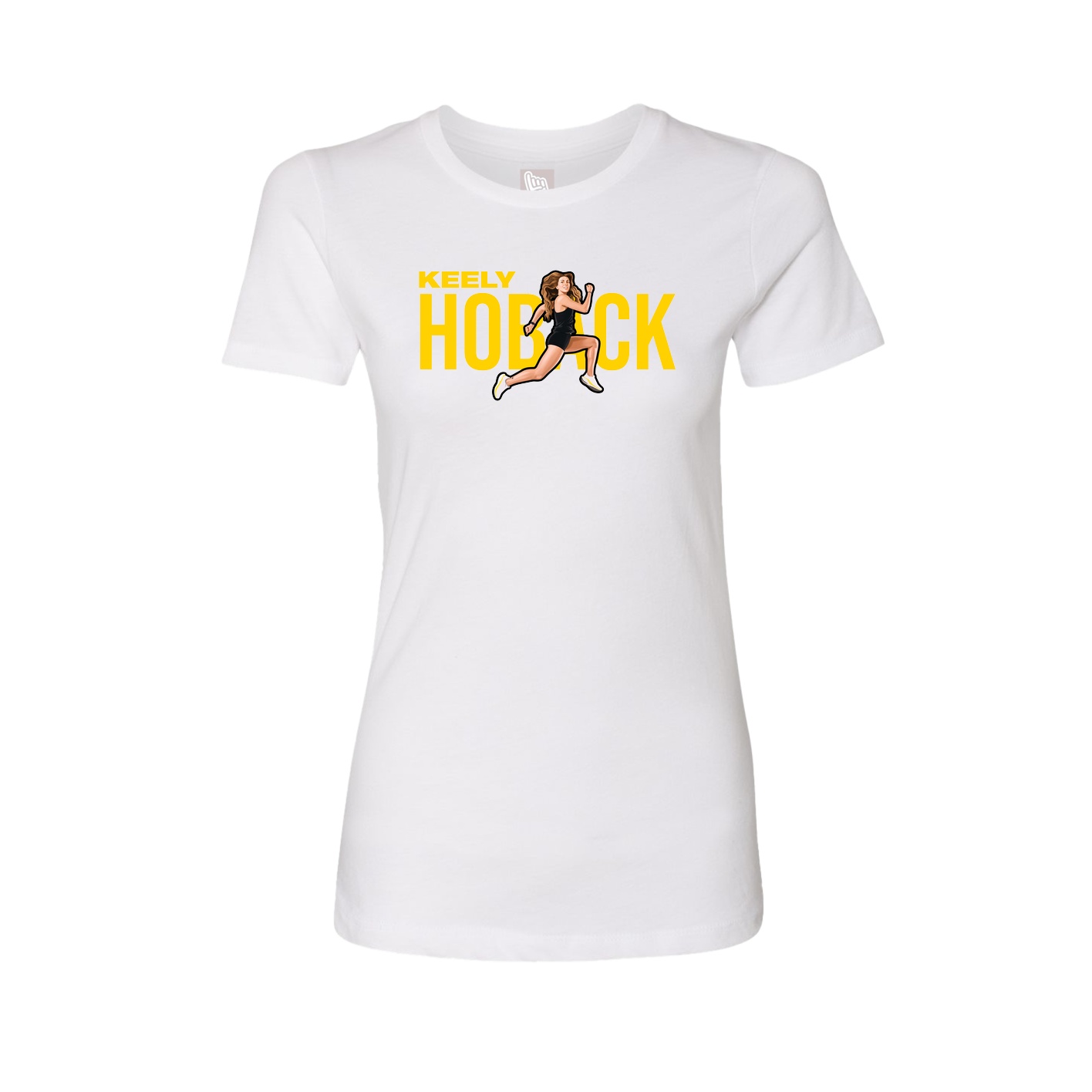 Fitted Women's Tee — Player Name in White