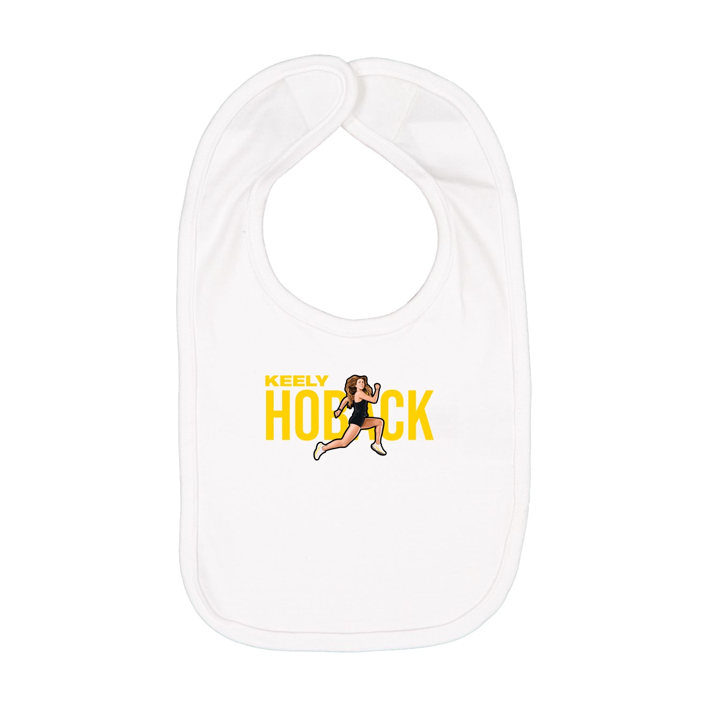 Infant Bib — Player Name in White