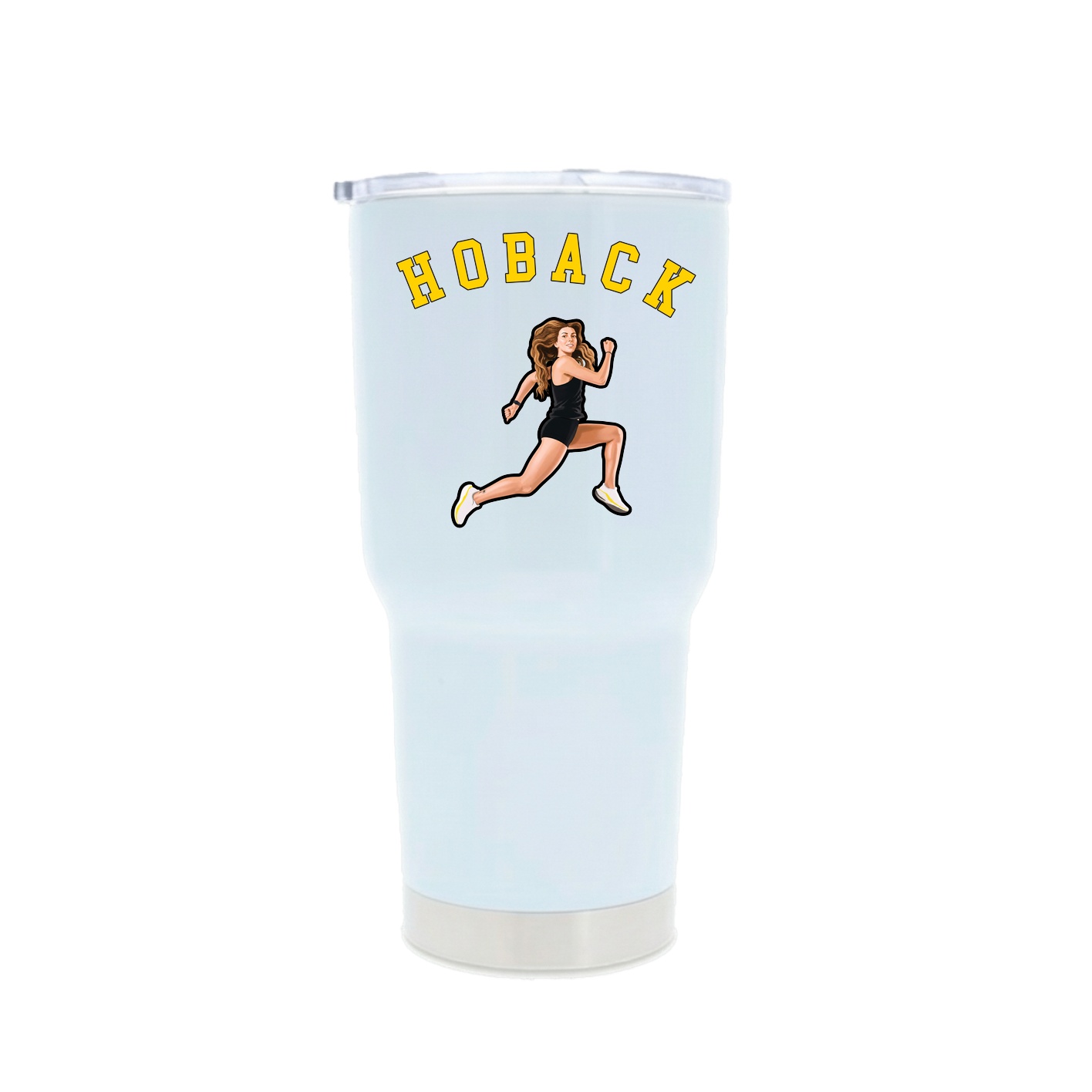 30oz Stainless Steel Tumbler — Shirsey Arch in White