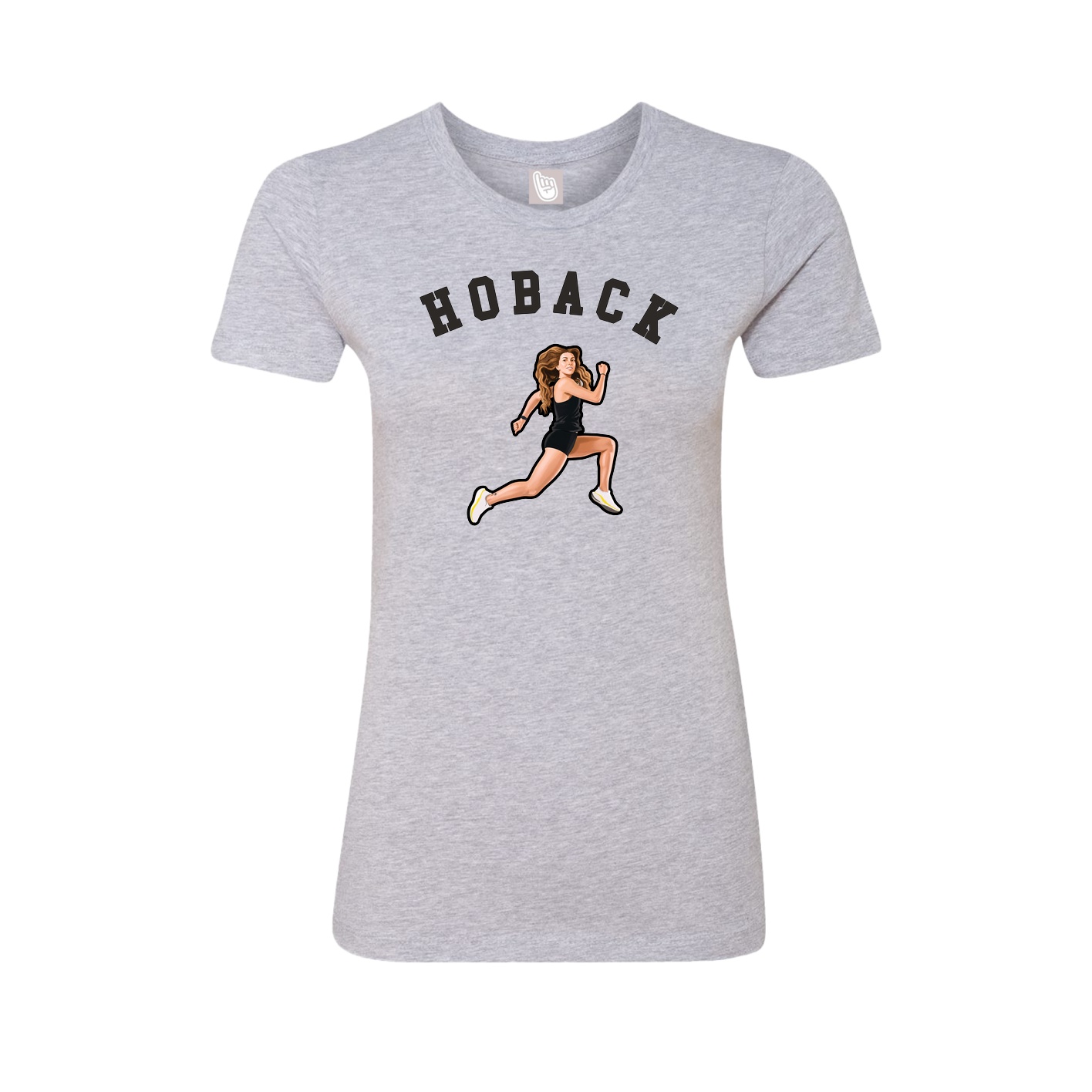 Fitted Women's Tee — Shirsey Arch in Grey