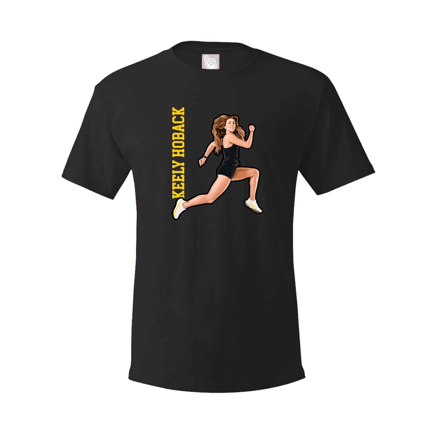 Tee — Name Vertical in Black