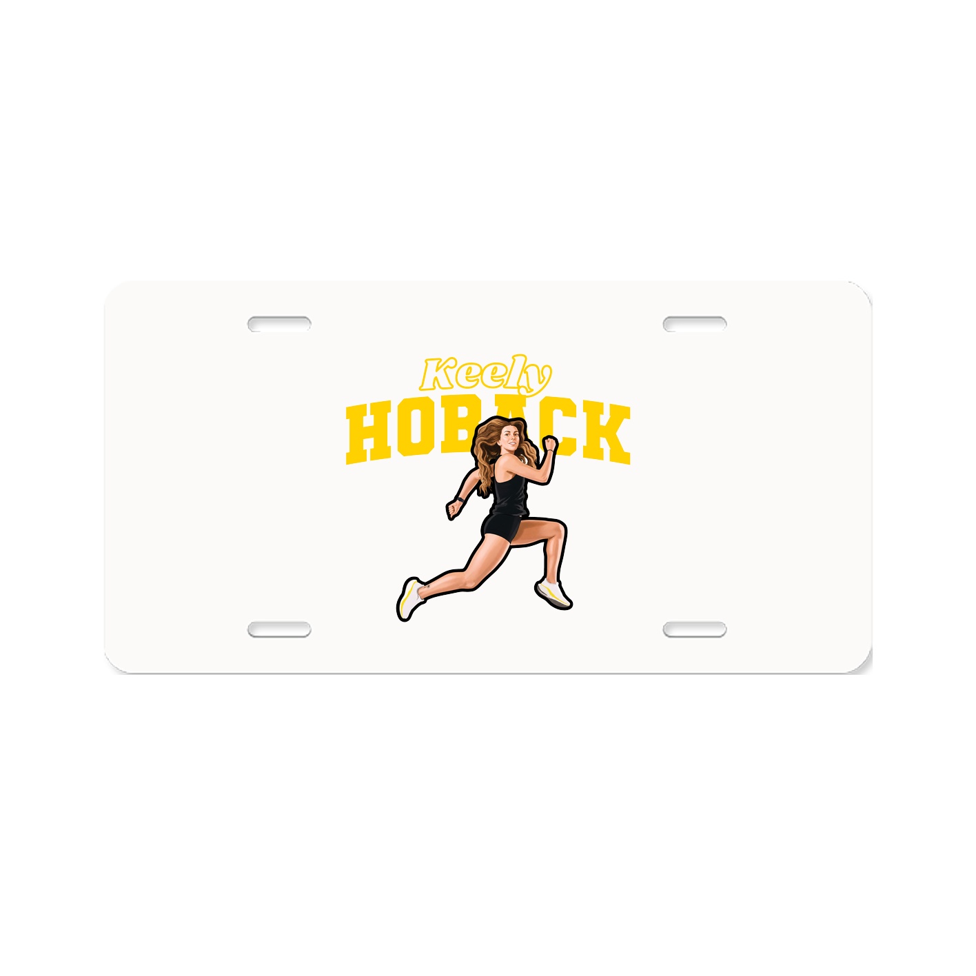License Plate — Name Arch in Classic