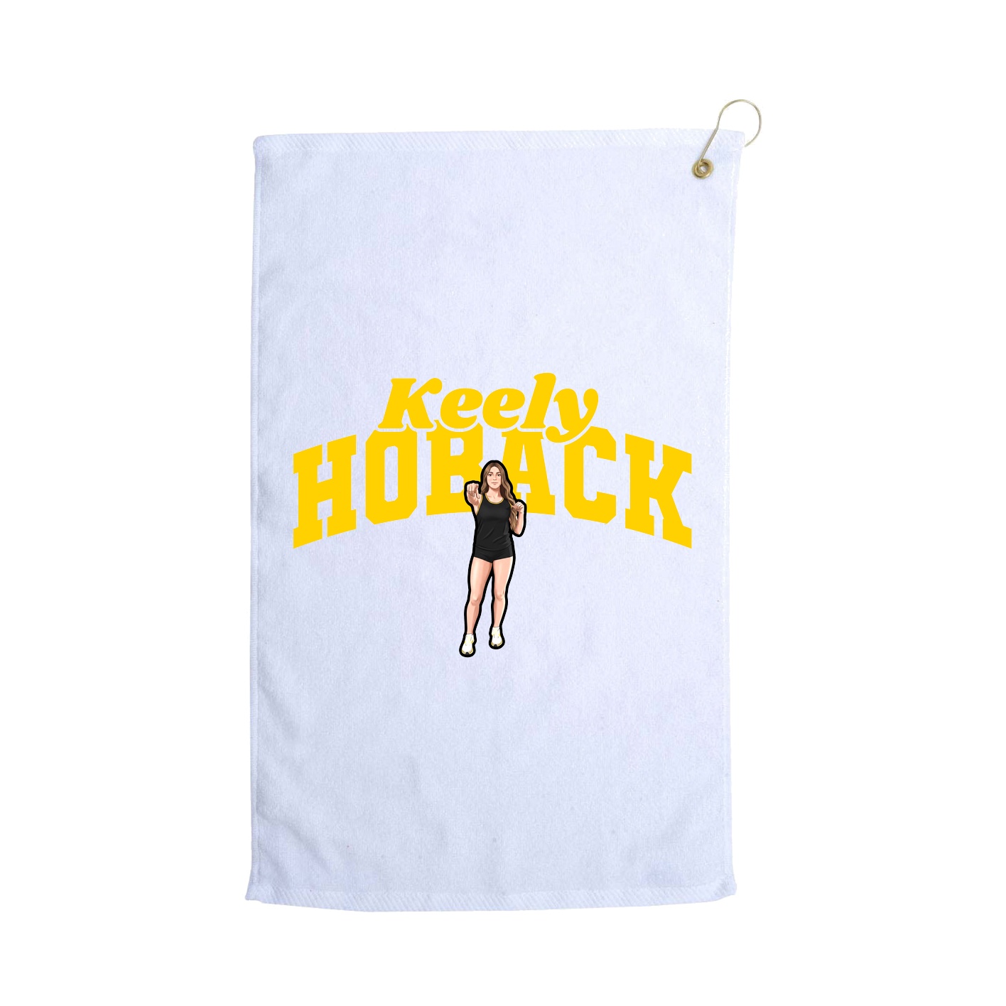 Golf Towel — Signature Arch in White