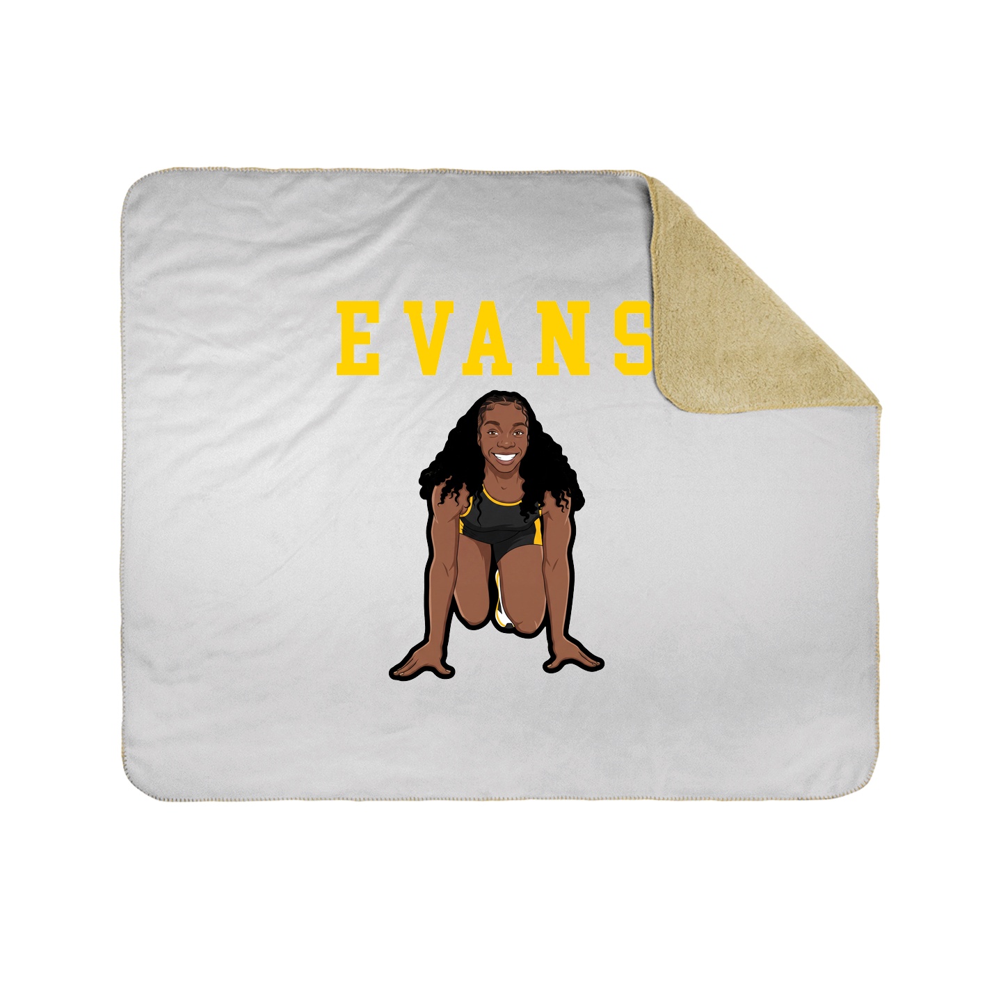 Throw Blanket — Shirsey in White