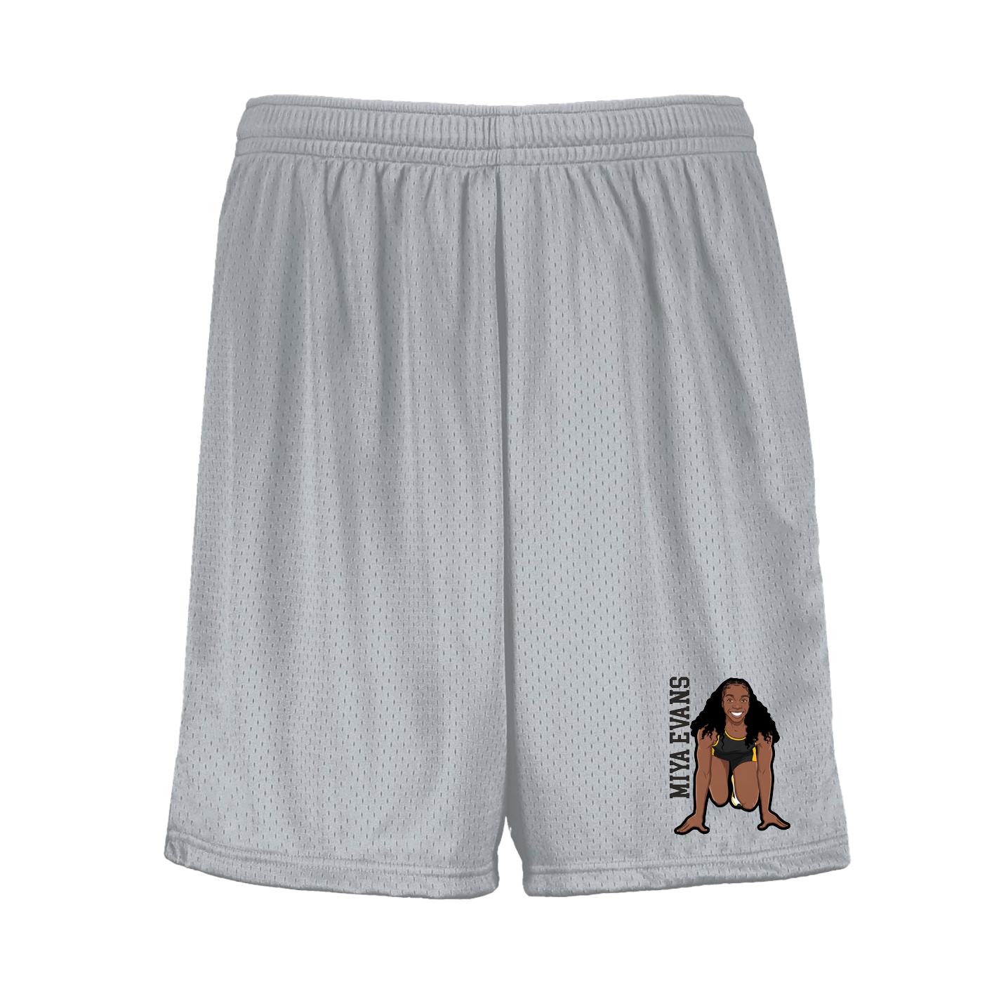 Shorts — Name Vertical in Silver