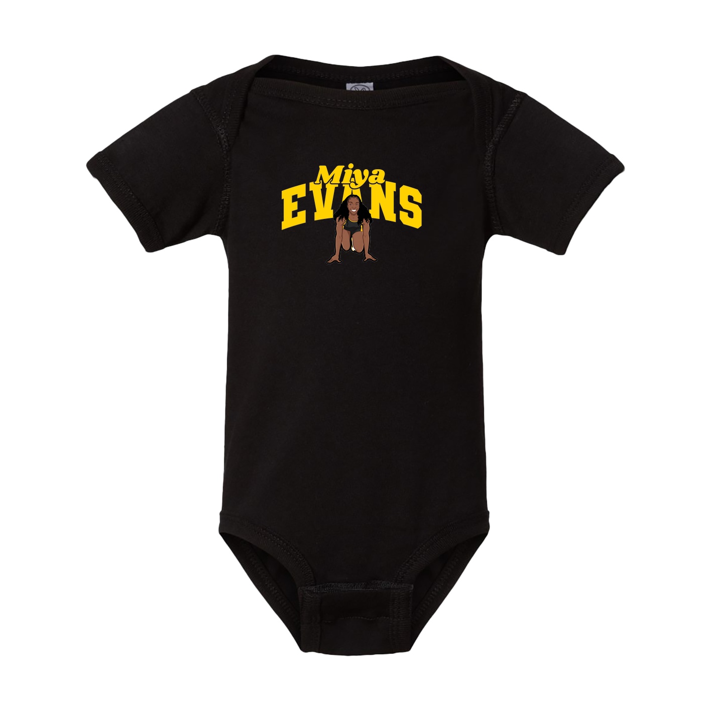 Baby Onesie — Signature Arch in Black