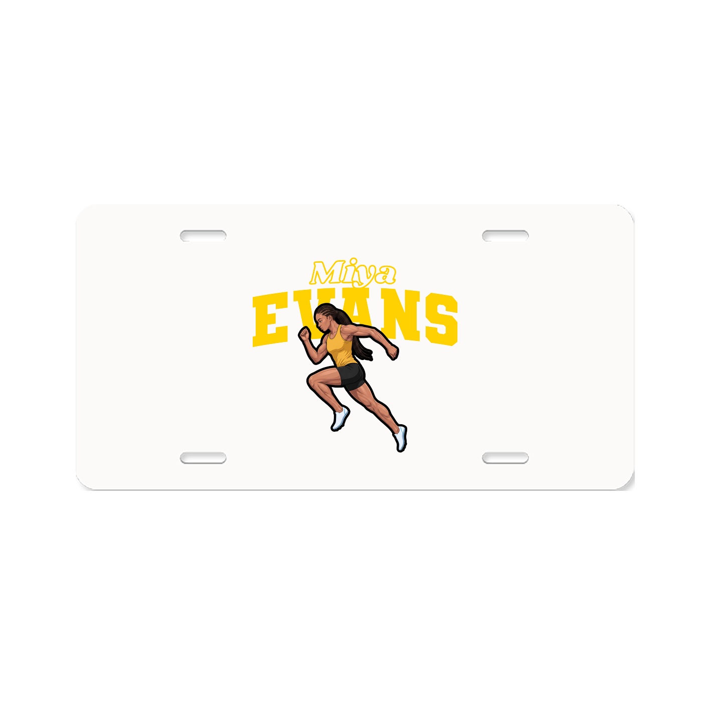 License Plate — Name Arch in Classic